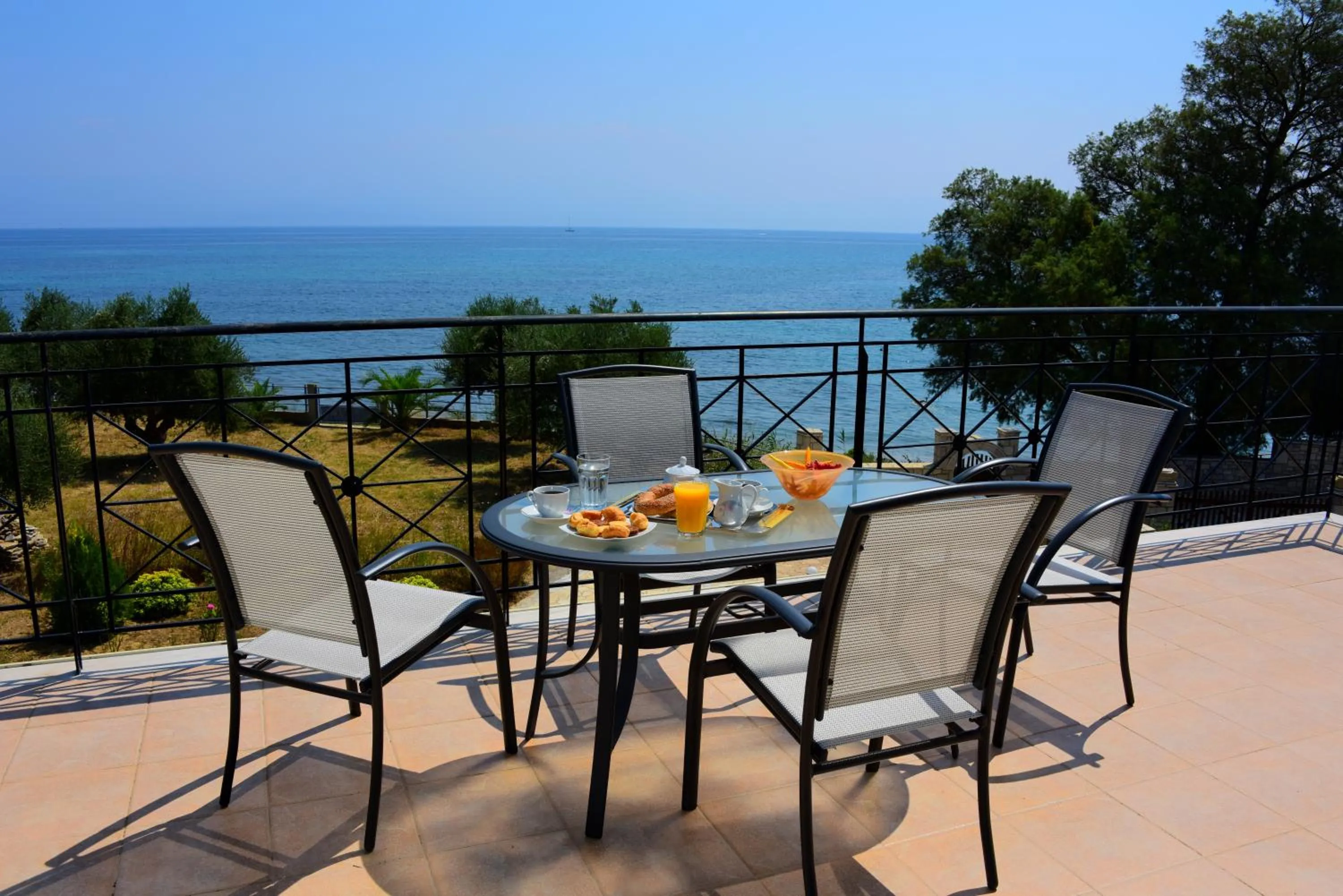 Balcony/Terrace in Villa Nostos