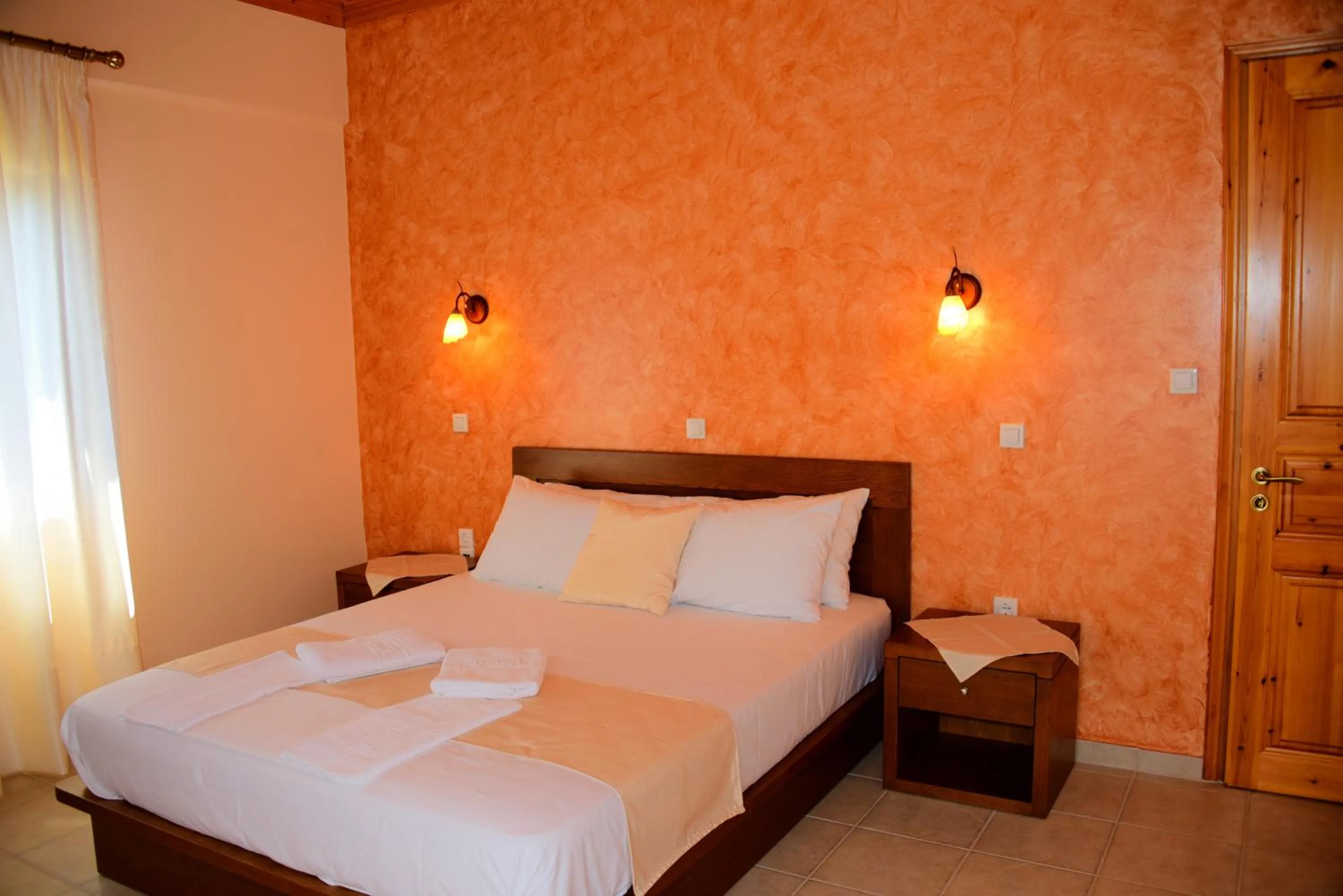 Bed in Villa Nostos