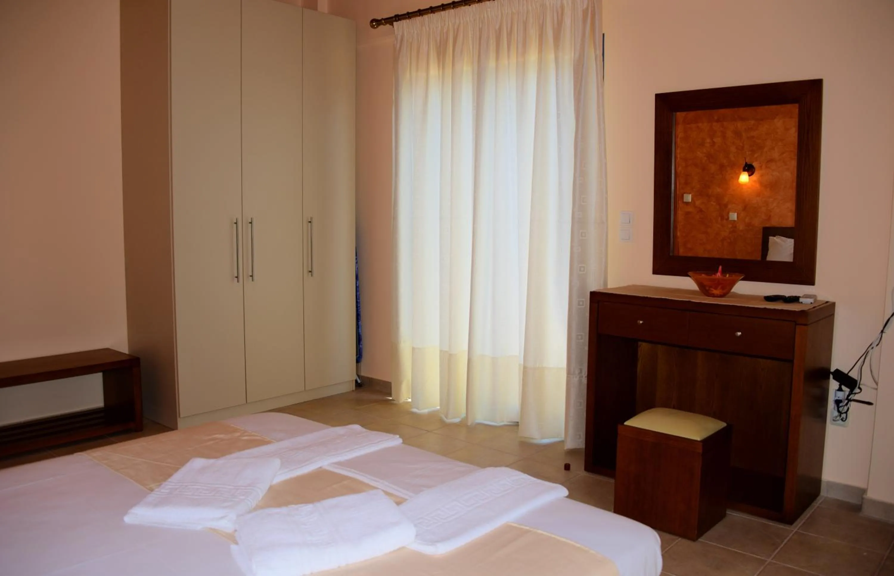 Bed in Villa Nostos