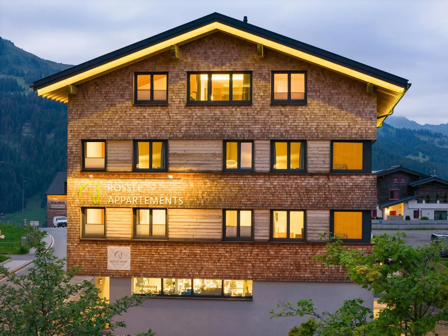 Property building in Rössle Appartements und Sport Rössle Skiverleih & Sportgeschäft