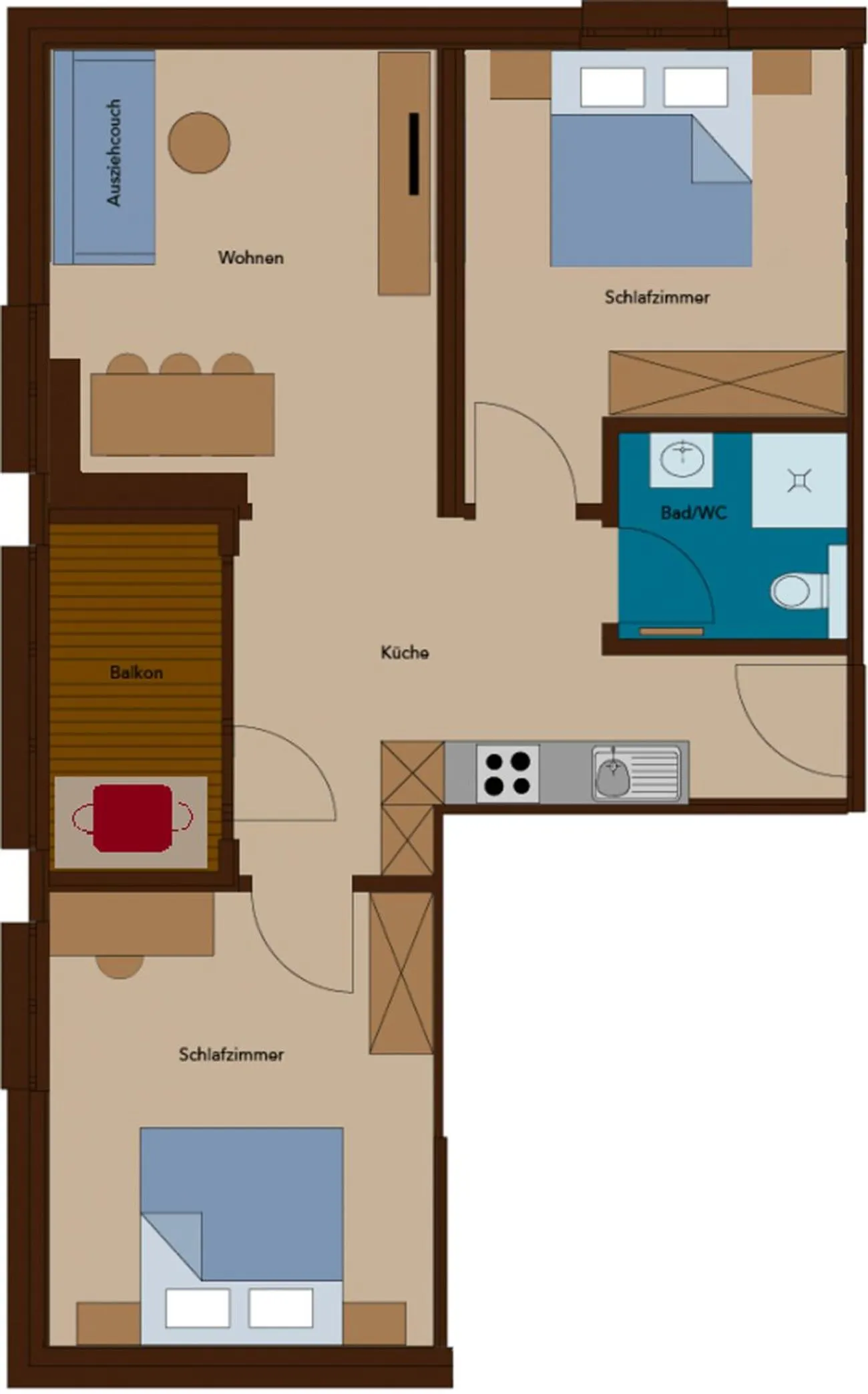 Photo of the whole room in Rössle Appartements und Sport Rössle Skiverleih & Sportgeschäft