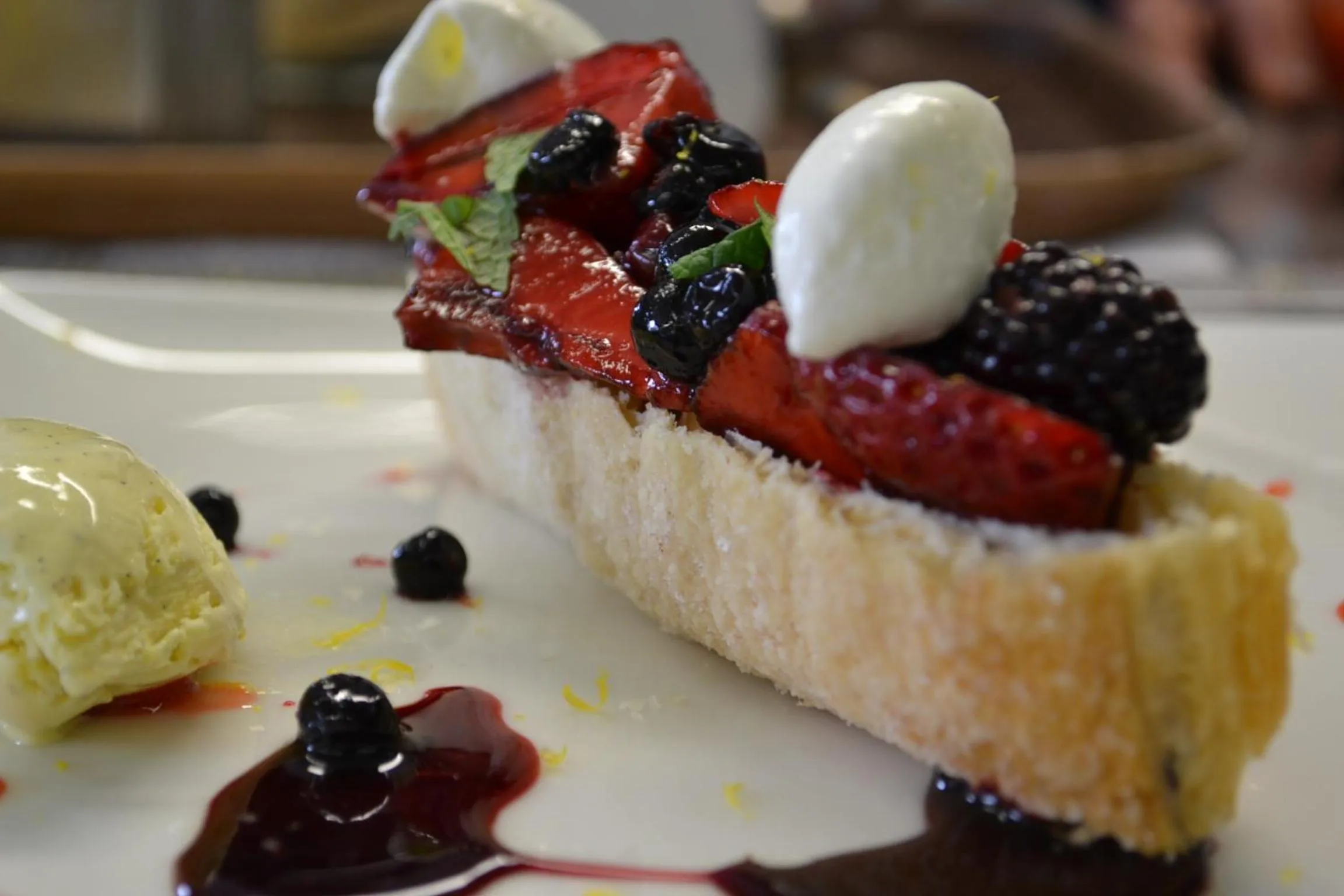 Food close-up in Logis Hôtel Clair Matin