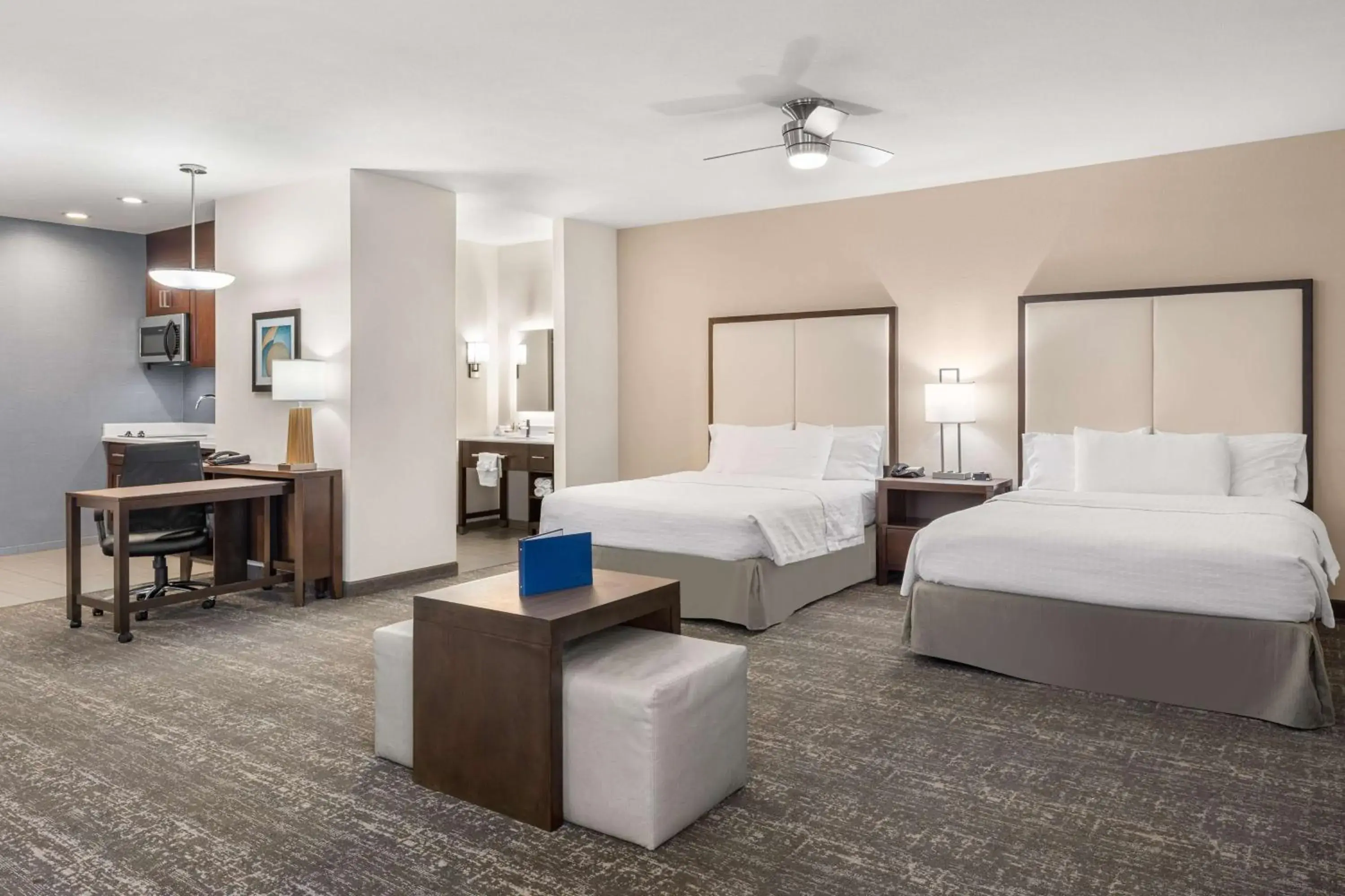Studio Suite with Two Queen Beds - Hearing Access/Non-Smoking in Homewood Suites By Hilton San Marcos Studio Suite with Two Queen Beds - Hearing Access/Non-Smoking in Homewood Suites By Hilton San Marcos
