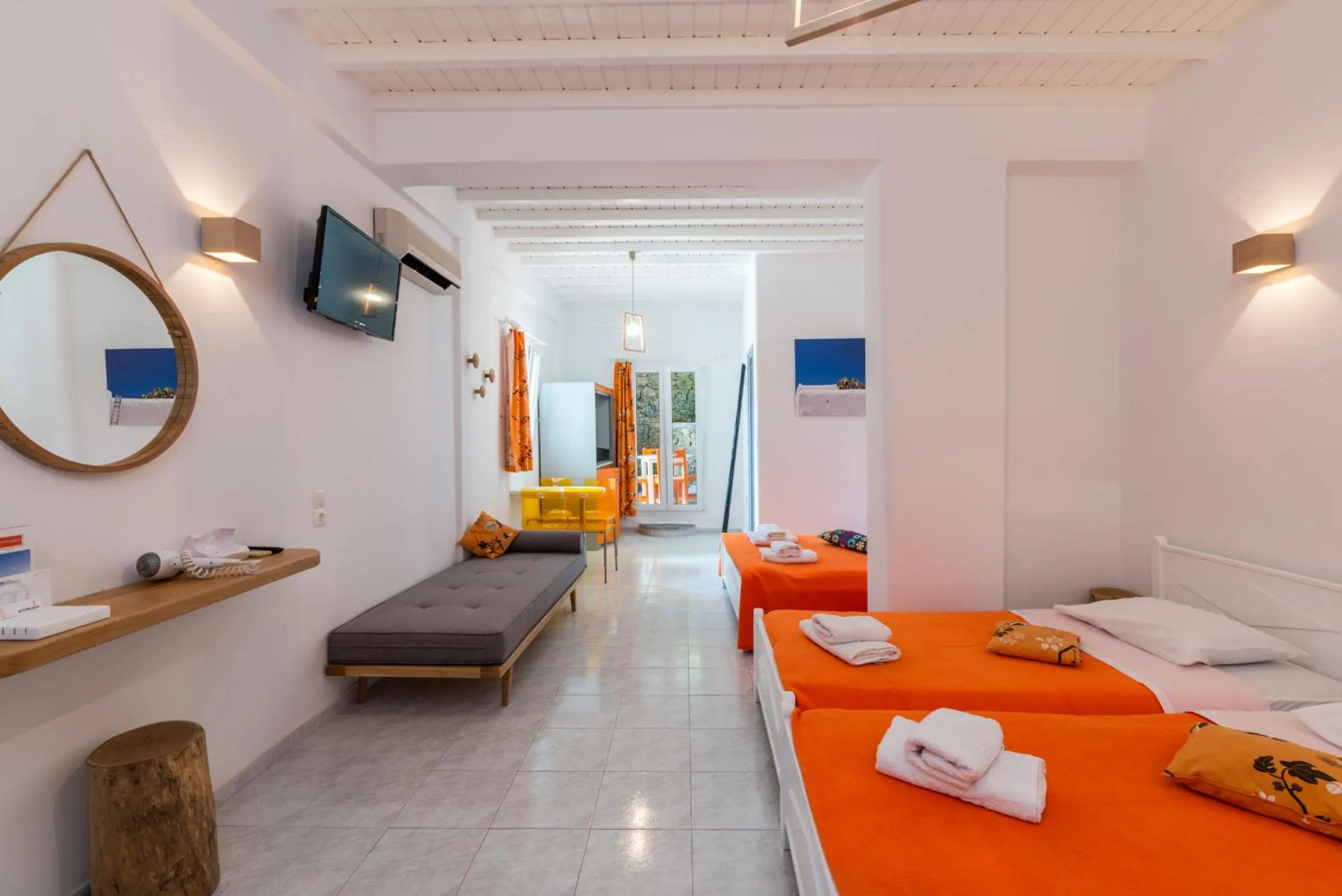 Photo of the whole room, Bed in Artemoula's Studios