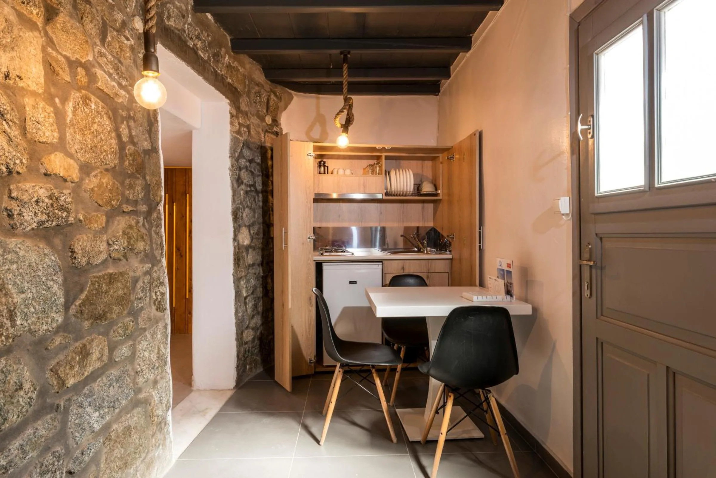 Dining area in Artemoula's Studios