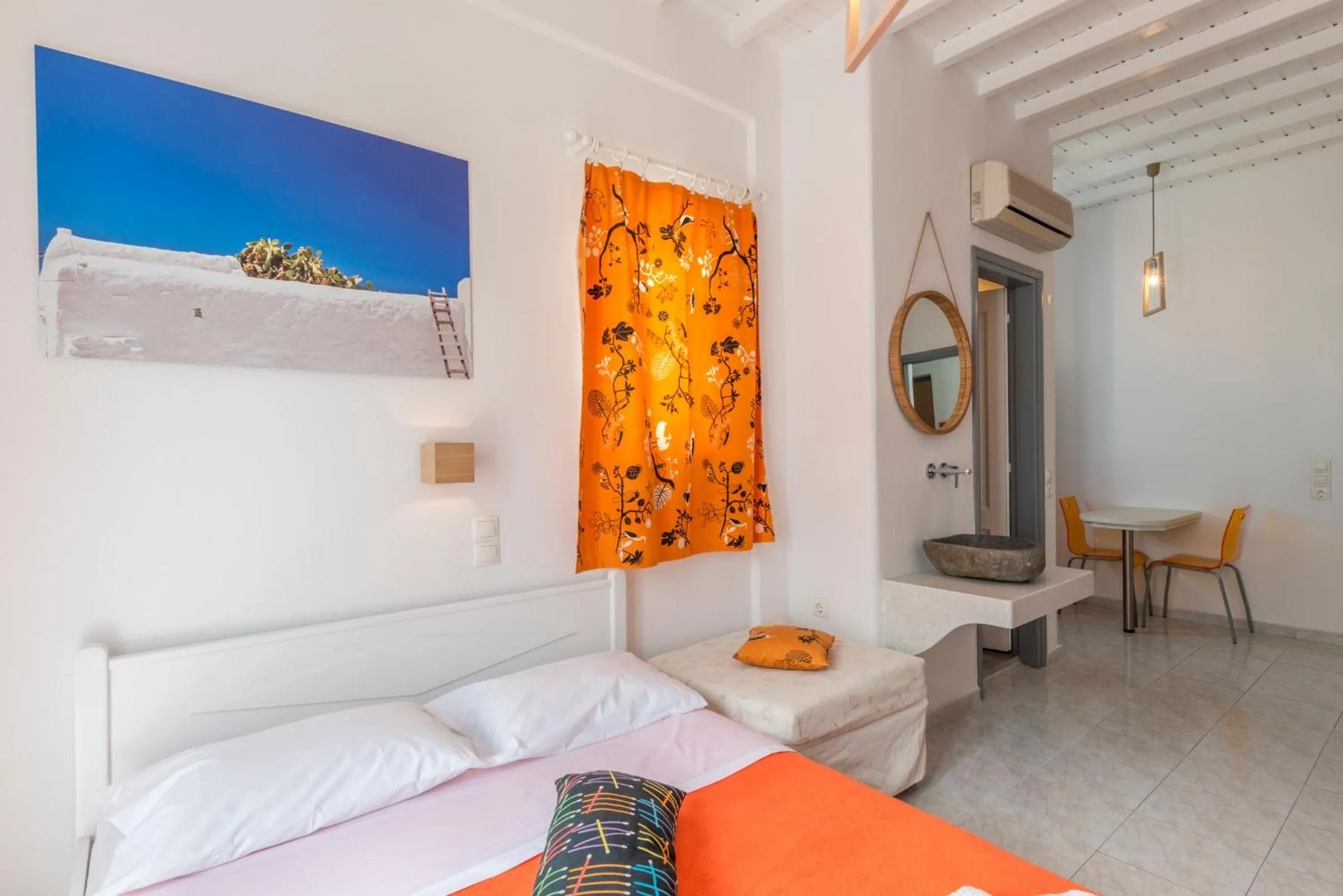 Photo of the whole room, Bed in Artemoula's Studios