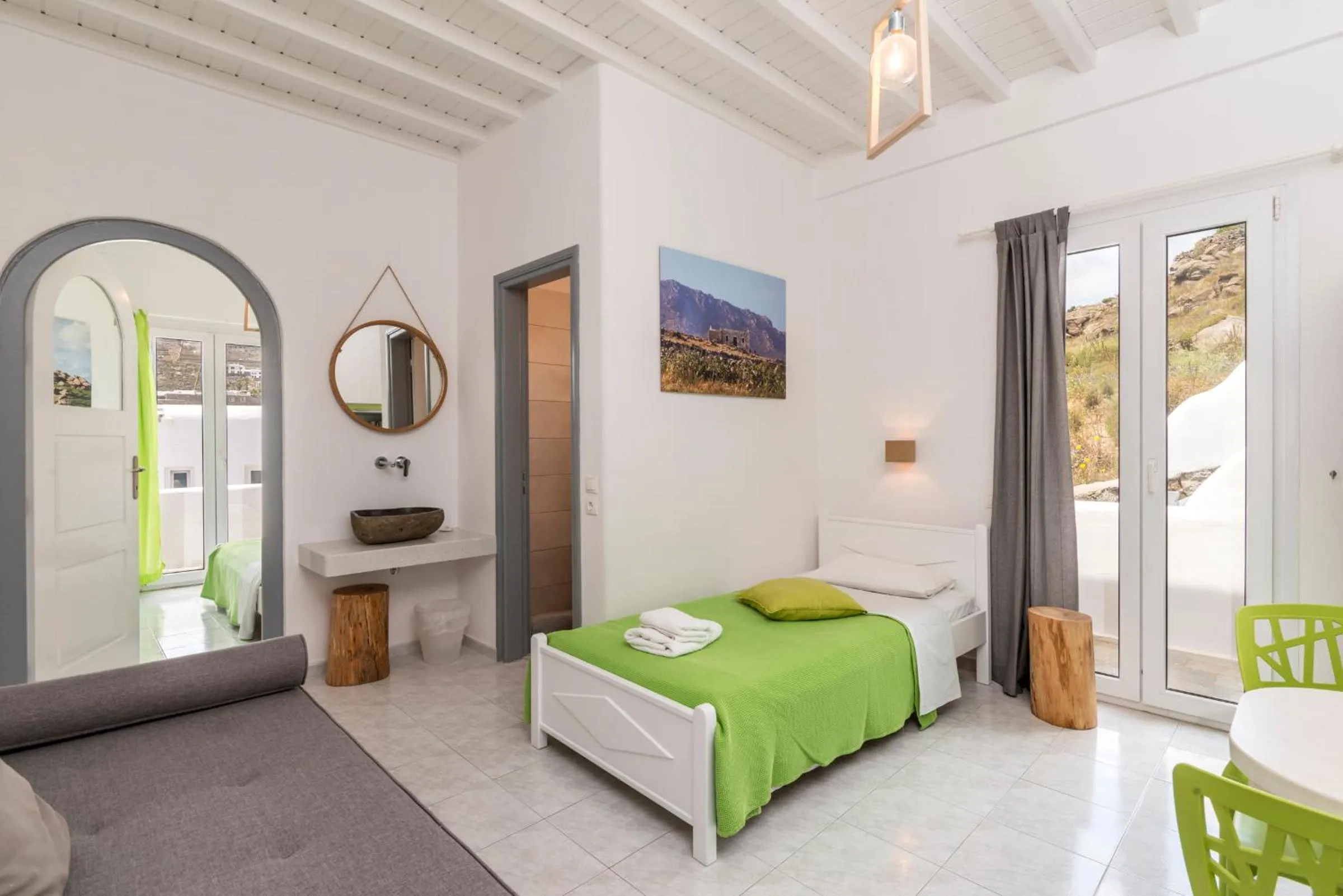 Decorative detail, Bed in Artemoula's Studios