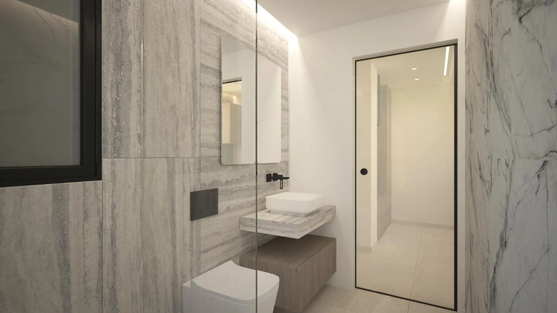 Shower in Leonidas Hotel & Apartments