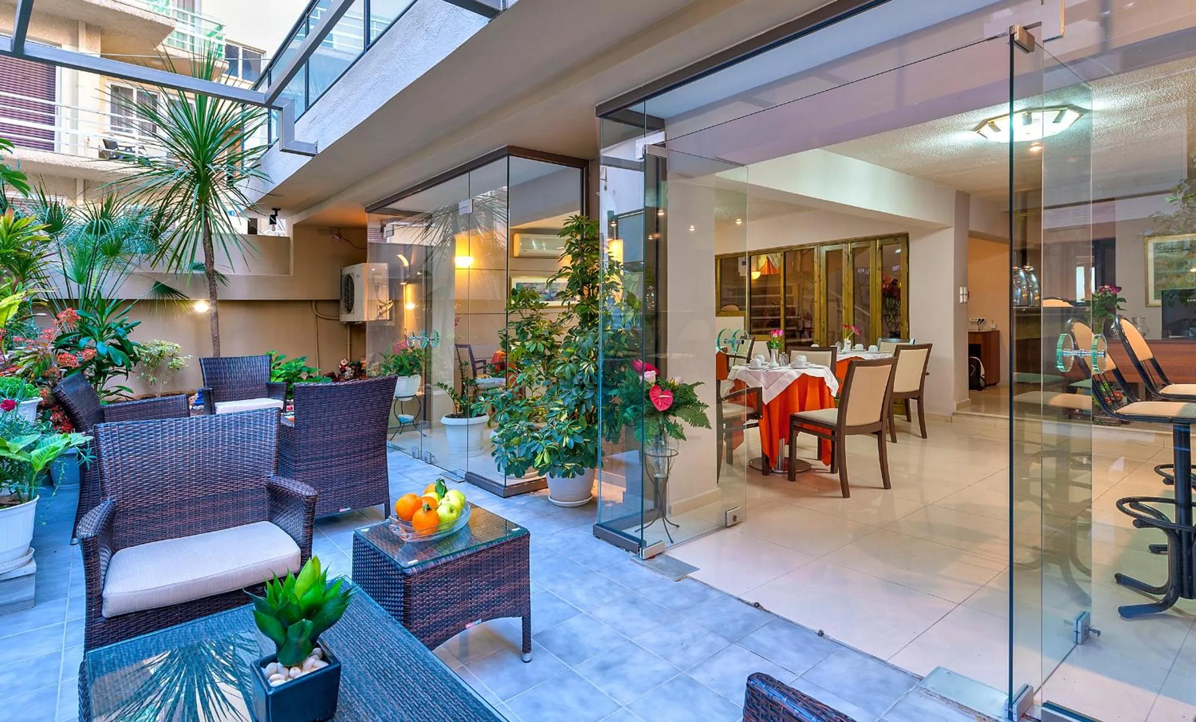 Lounge or bar in Leonidas Hotel & Apartments