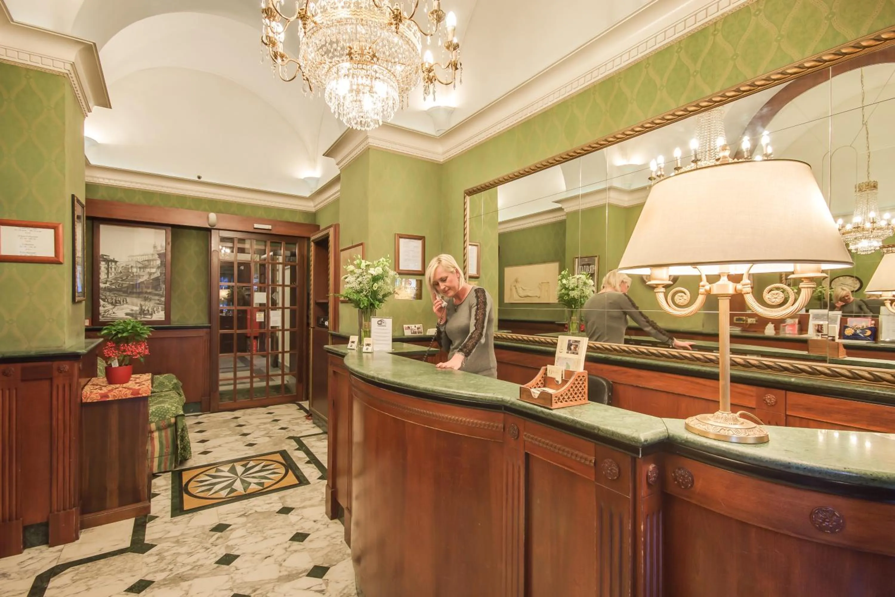 Lobby or reception in Hotel Giorgina