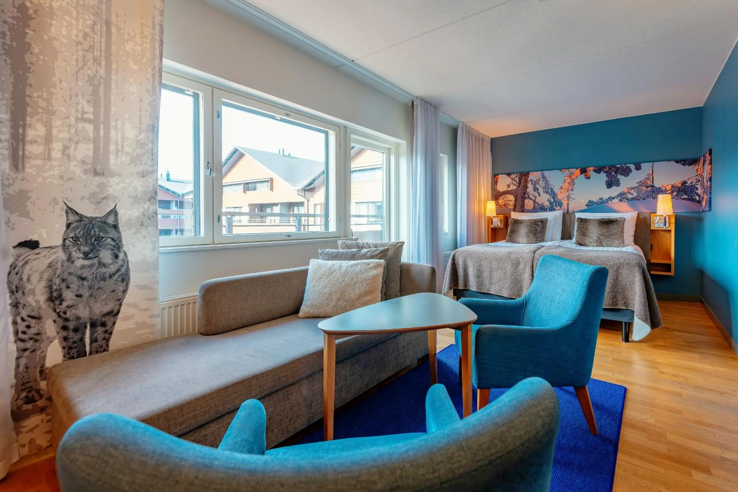 Bed in Break Sokos Hotel Levi