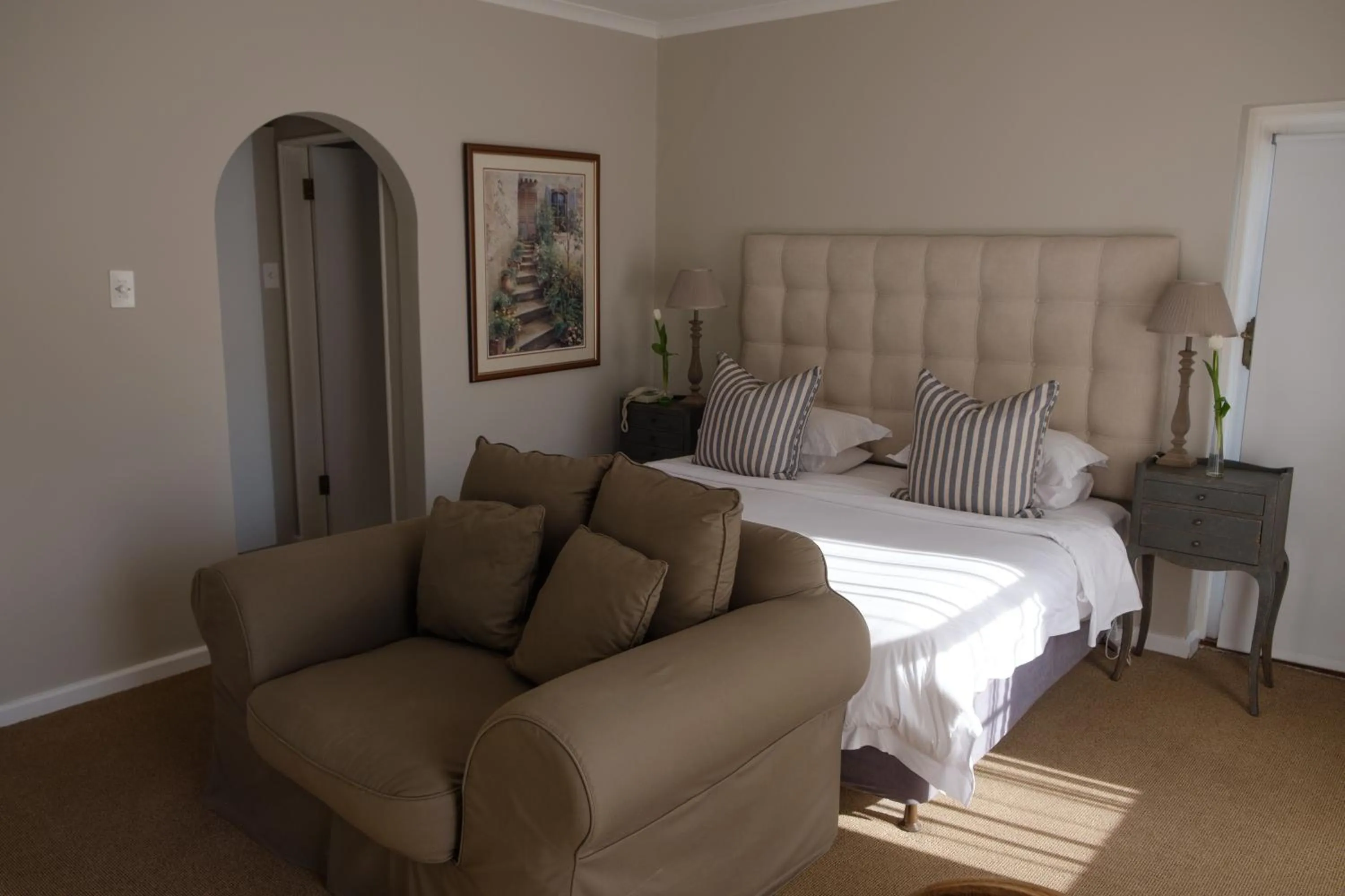 Bed in Constantia White Lodge Guest House