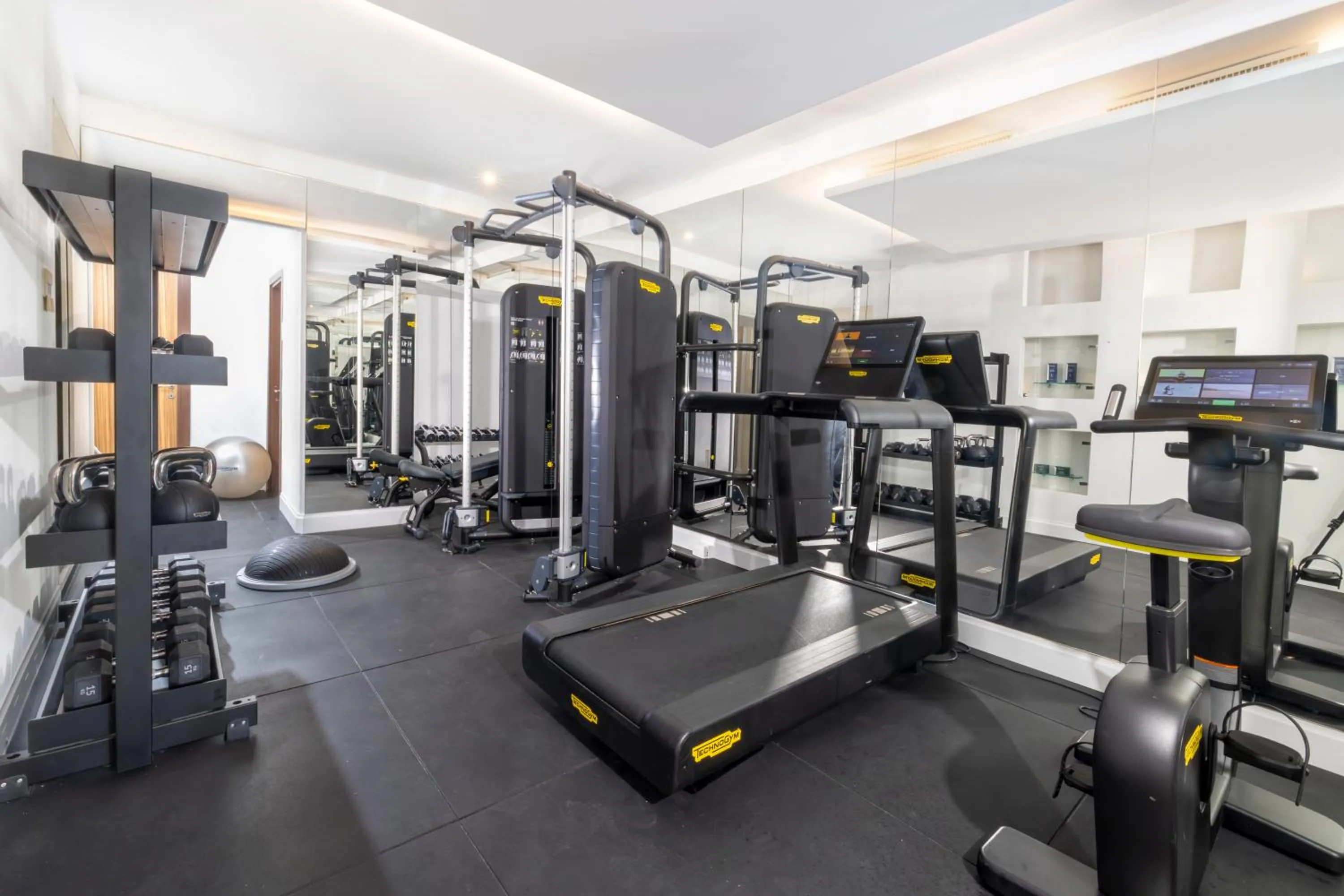 Fitness centre/facilities in Hotel Punta Tragara