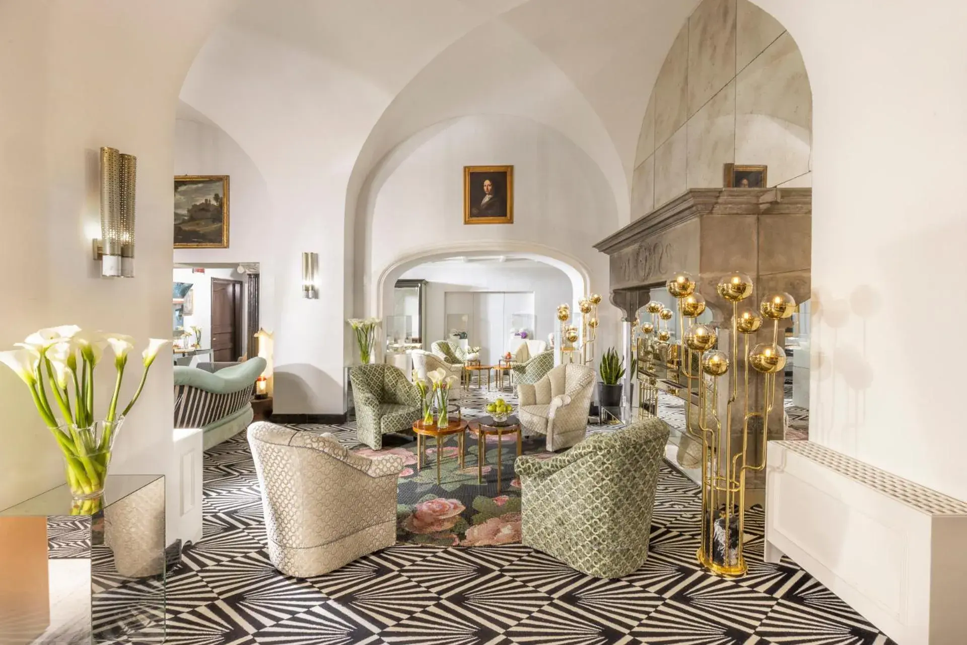 Lobby or reception in Hotel Punta Tragara Lobby or reception in Hotel Punta Tragara