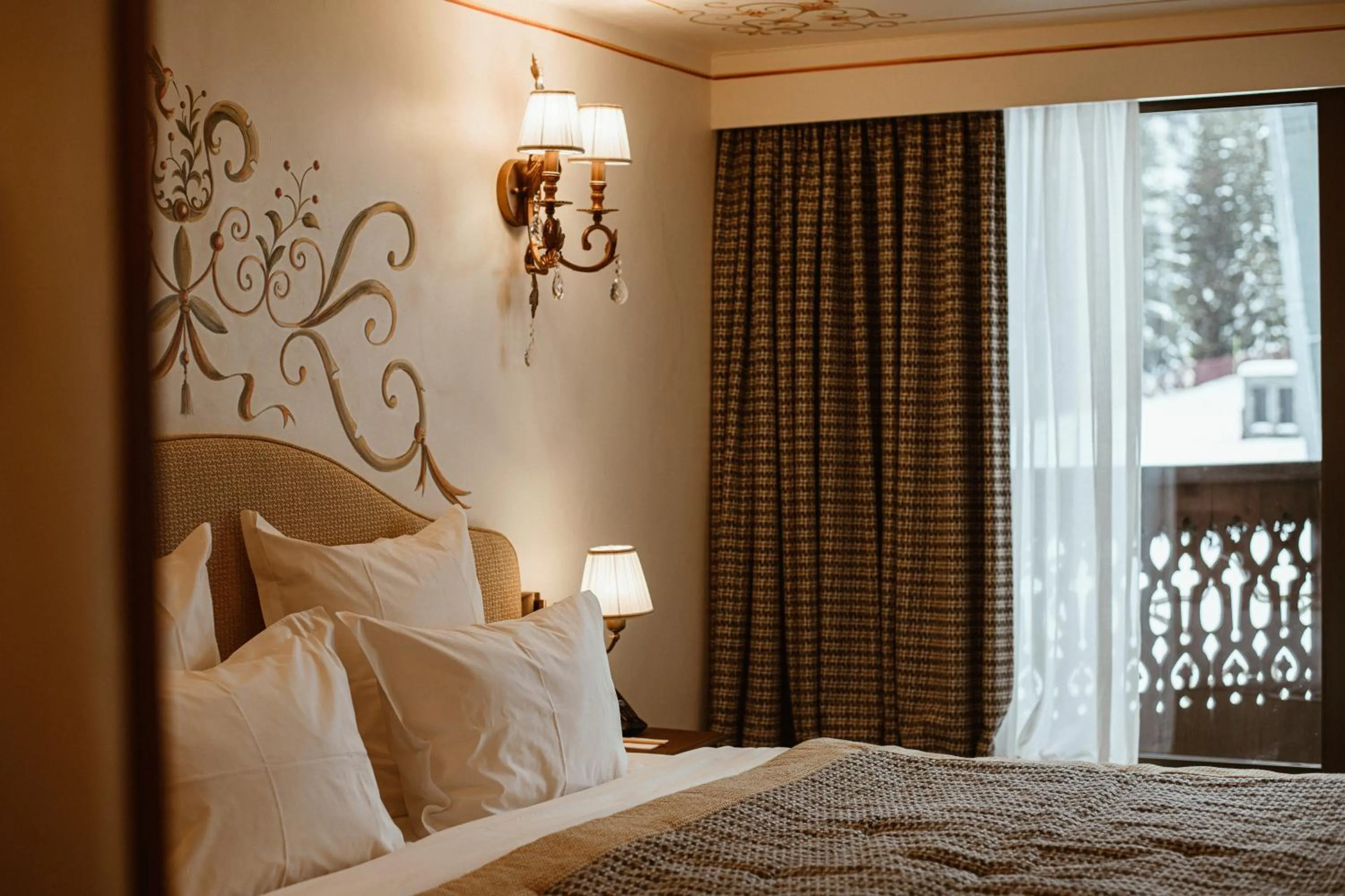 Bed in Hôtel de la Loze