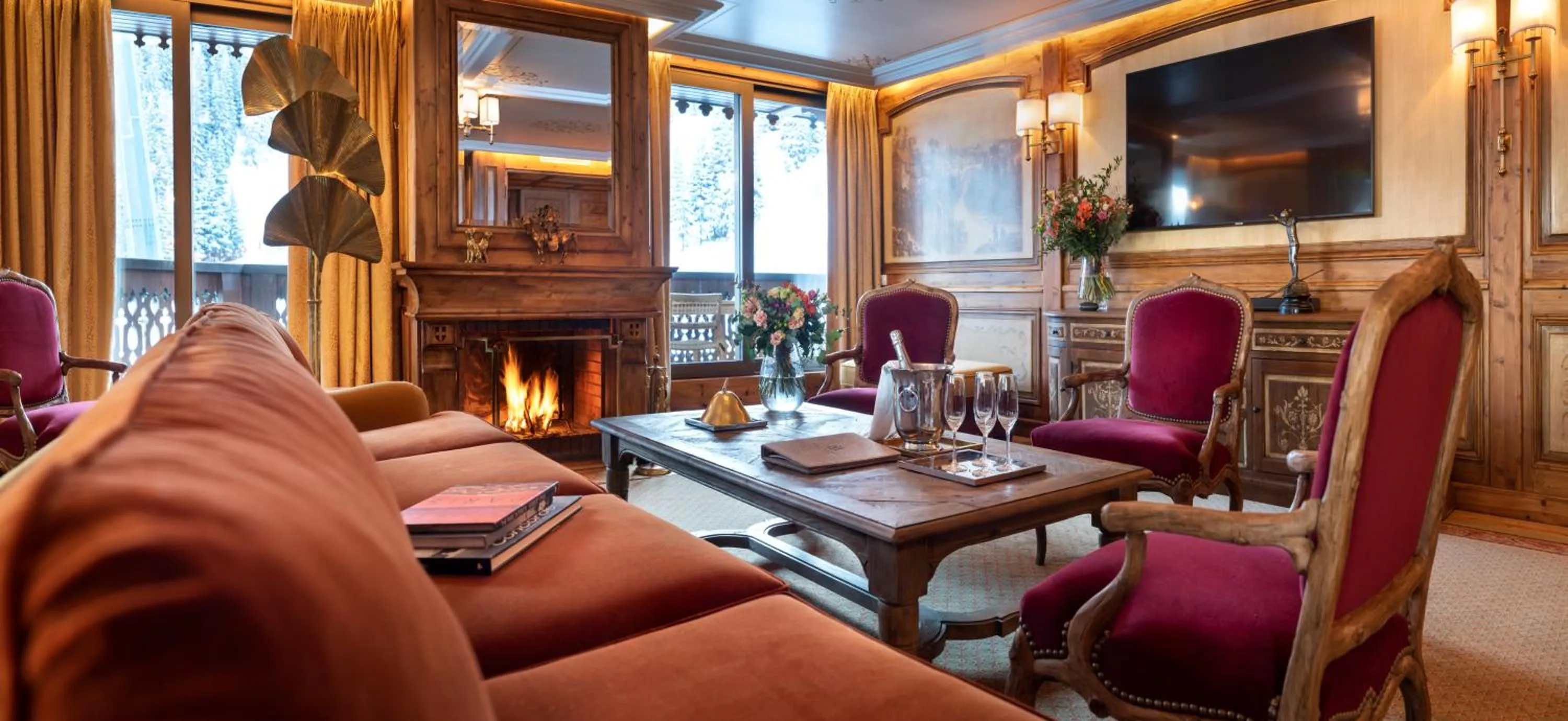 Living room in Hôtel de la Loze