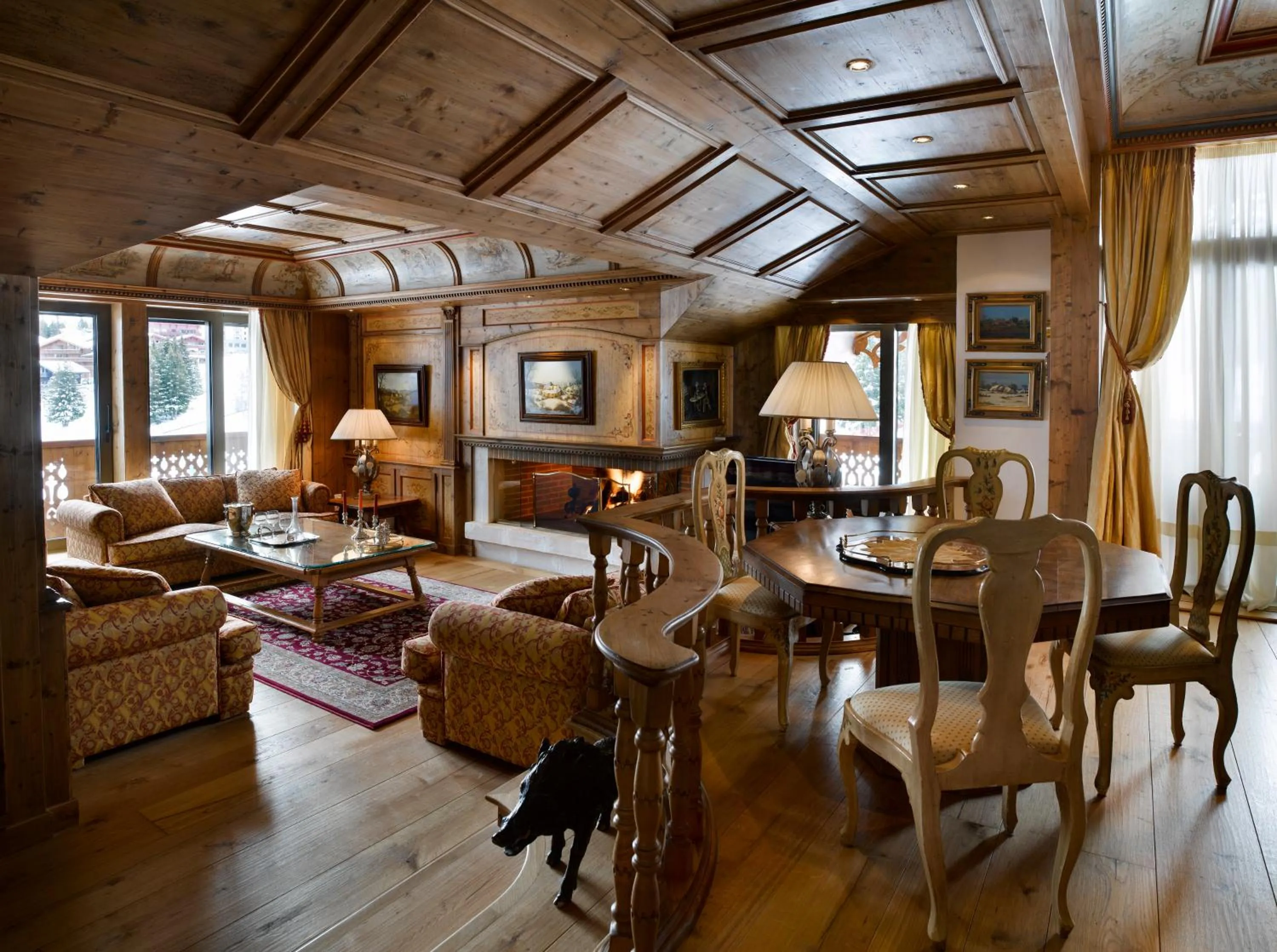 Living room in Hôtel de la Loze