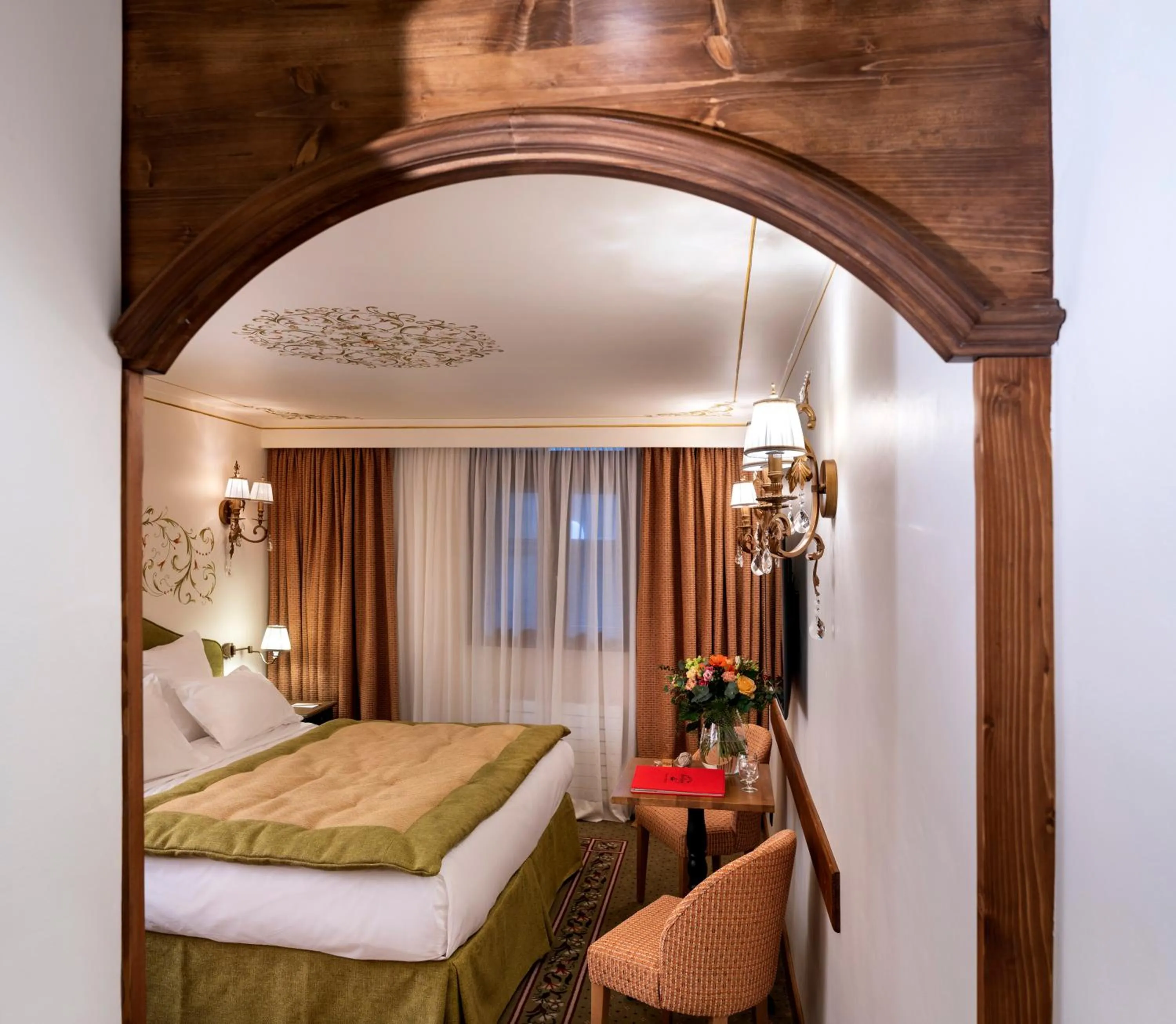 Bed in Hôtel de la Loze