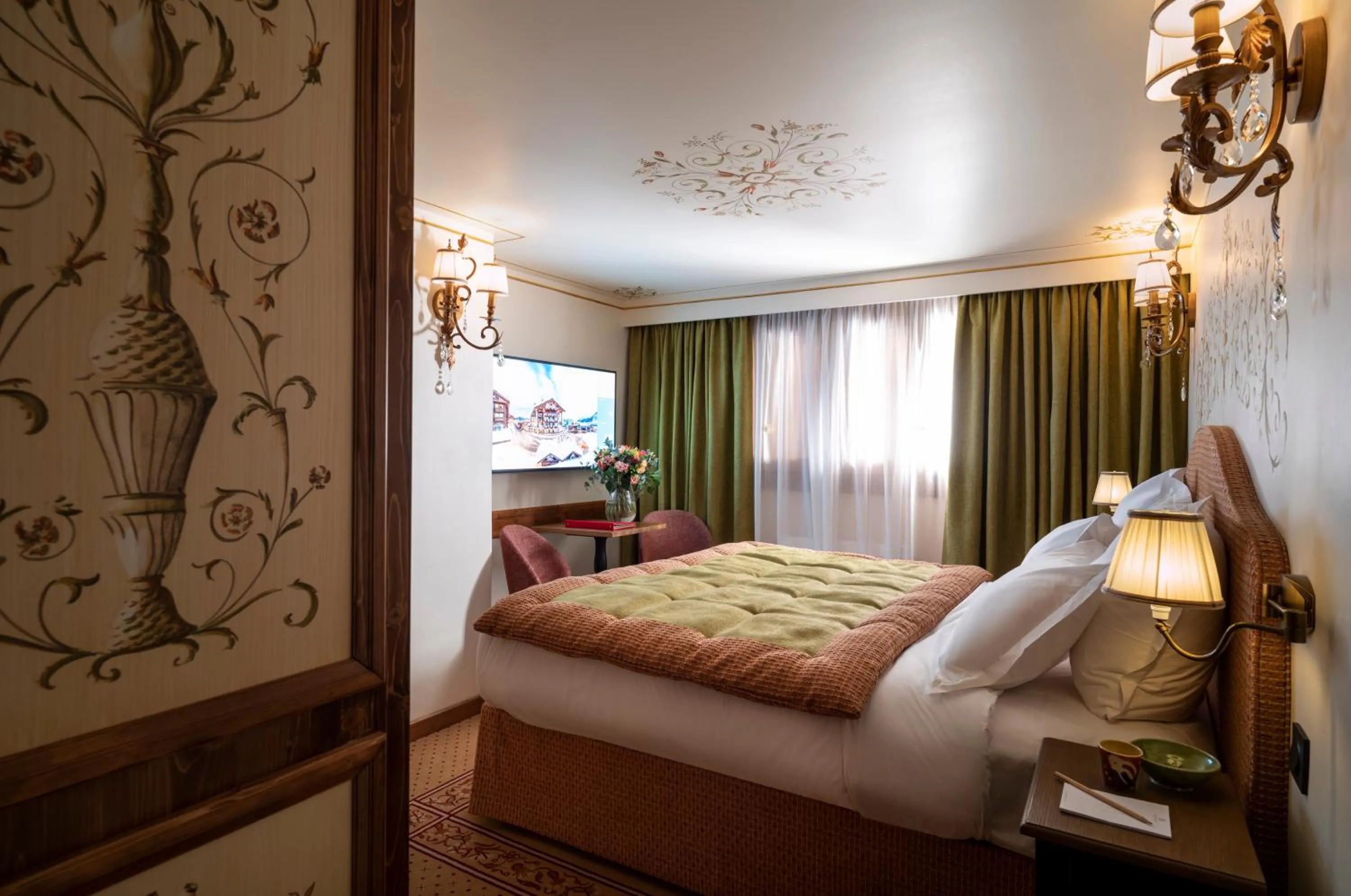 Bed in Hôtel de la Loze