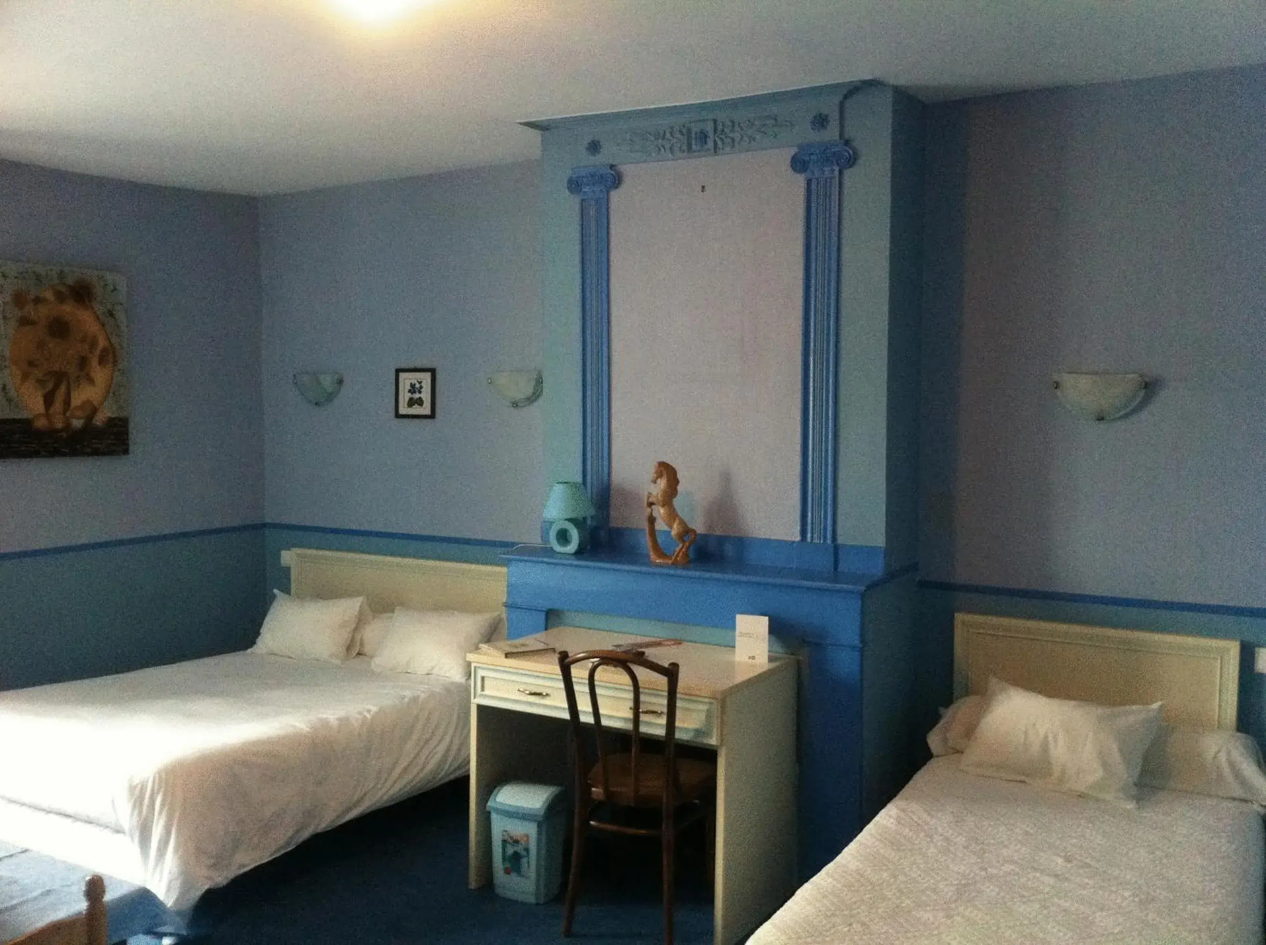 Photo of the whole room, Bed in Logis Hostellerie Du Cheval Blanc Photo of the whole room, Bed in Logis Hostellerie Du Cheval Blanc