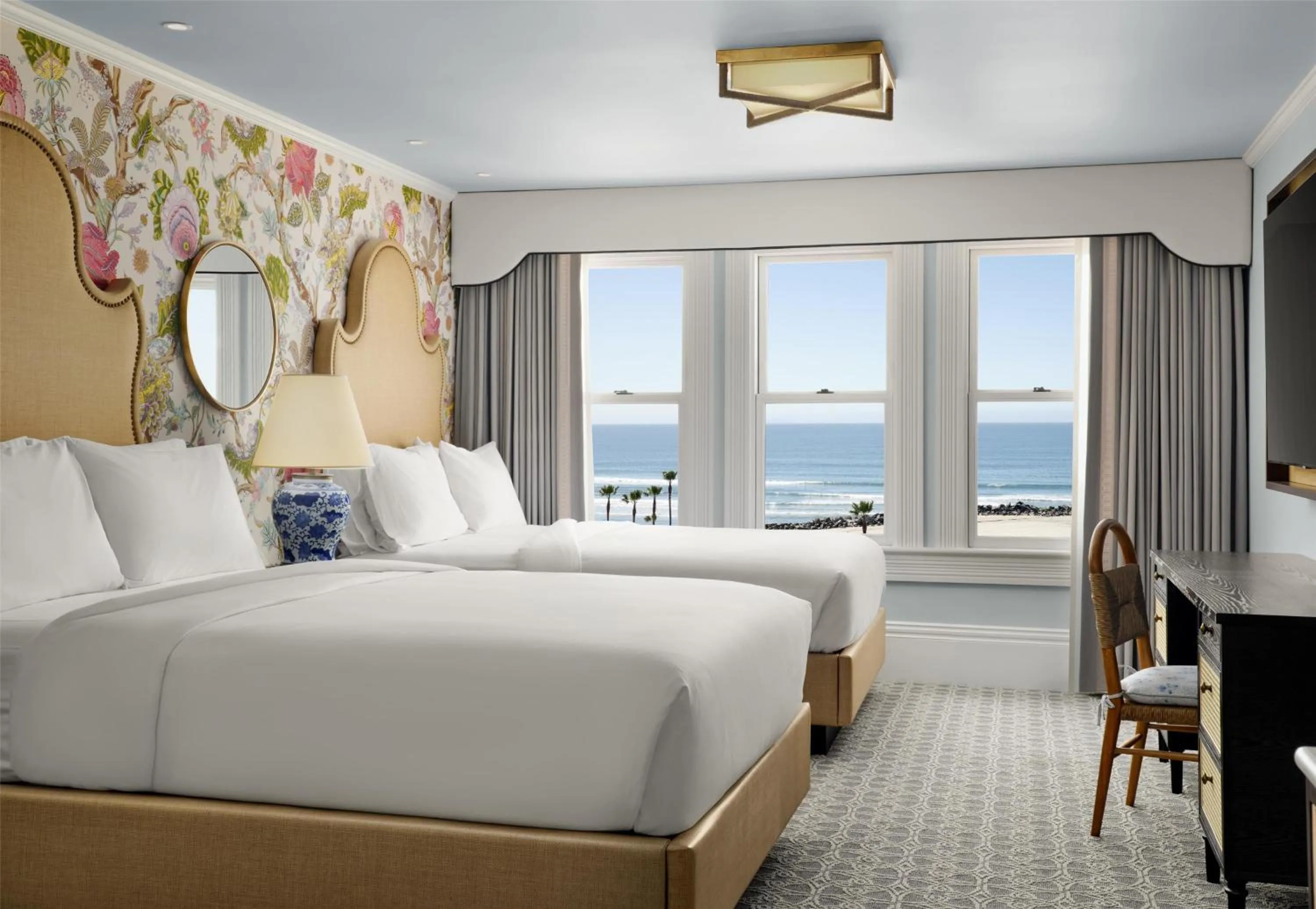 Bed in Hotel del Coronado, Curio Collection by Hilton