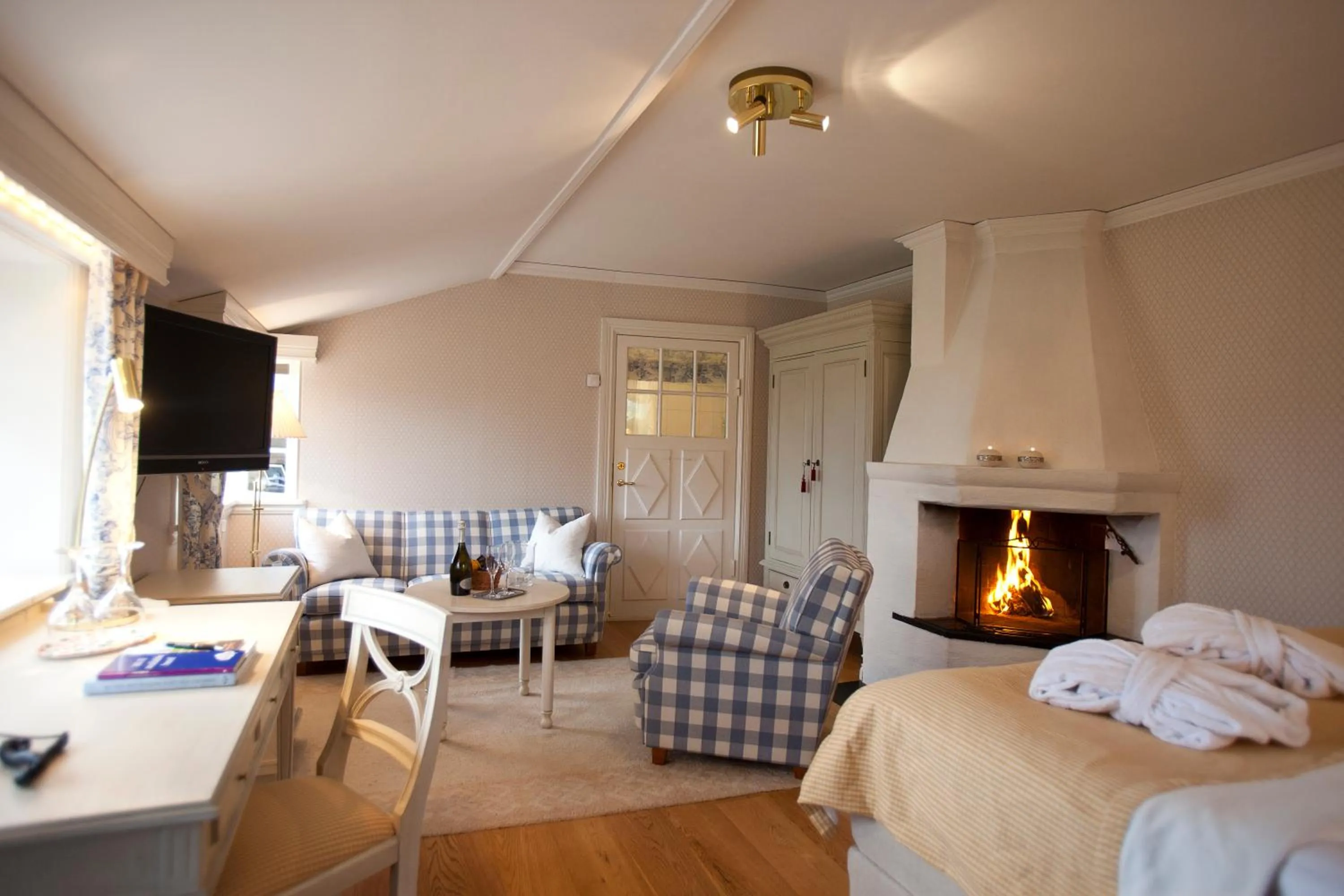 Decorative detail, Bed in Tällbergsgårdens Hotell