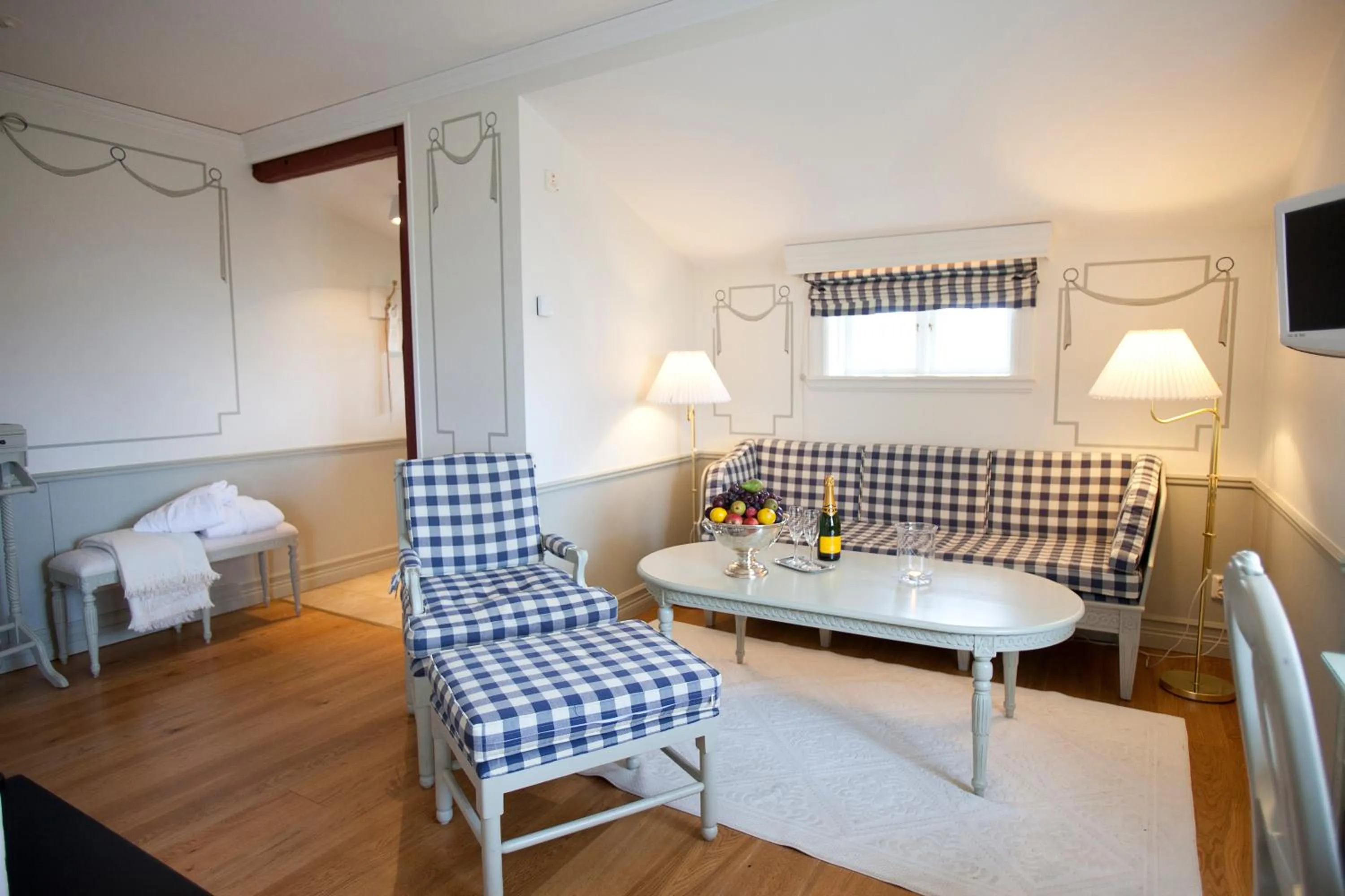 Living room in Tällbergsgårdens Hotell