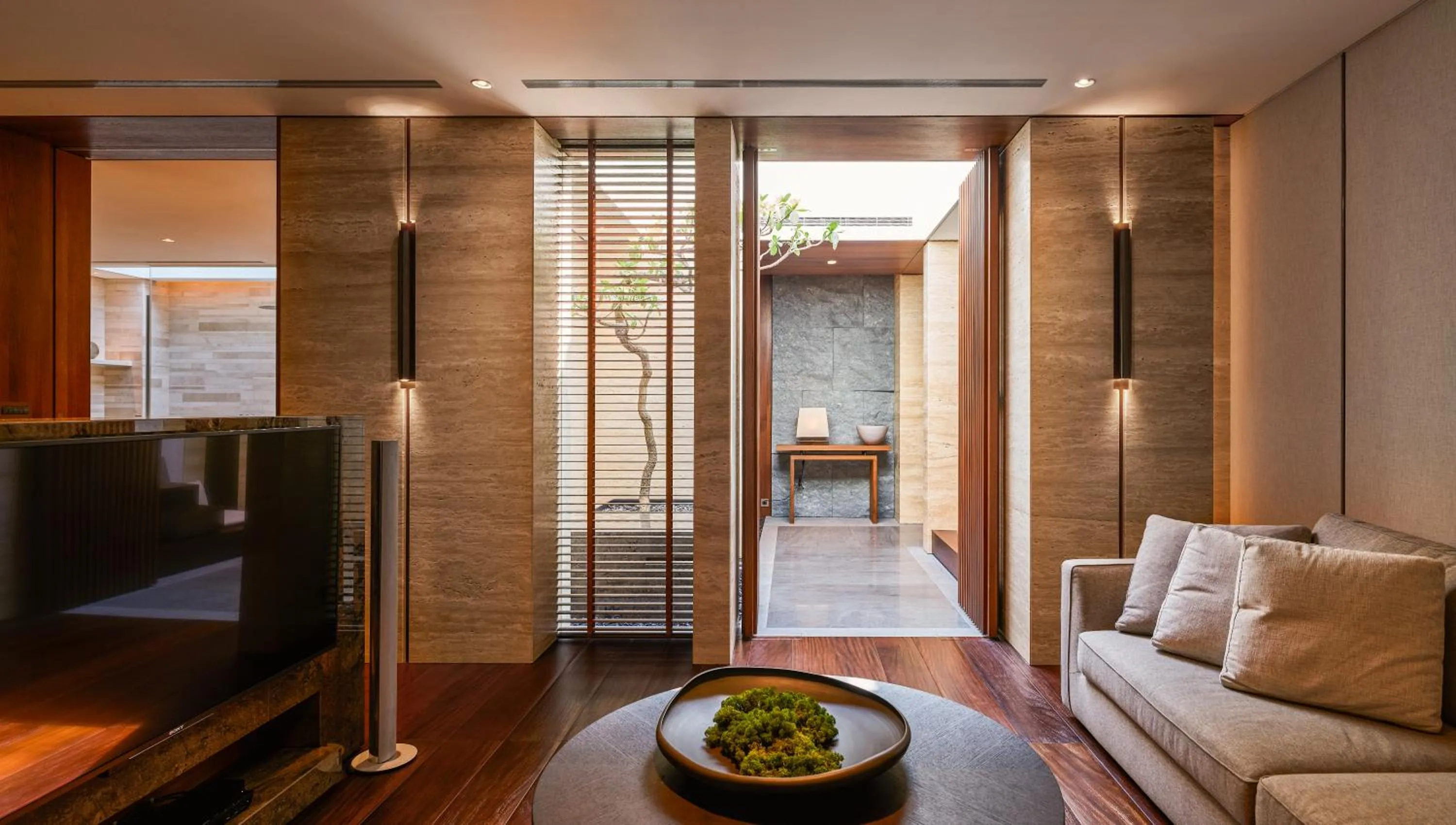 Living room in Villa 32 (Guests must be 16+)