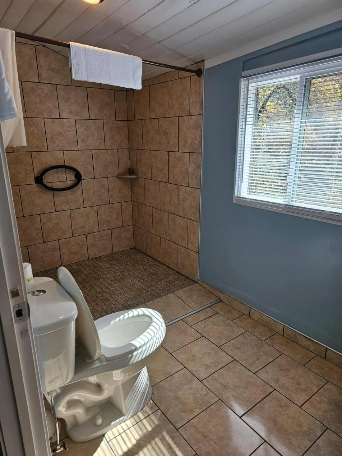 Bathroom in Riverside Lodge at Chimney Rock