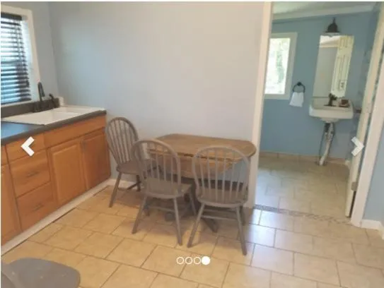 Kitchen or kitchenette in Riverside Lodge at Chimney Rock
