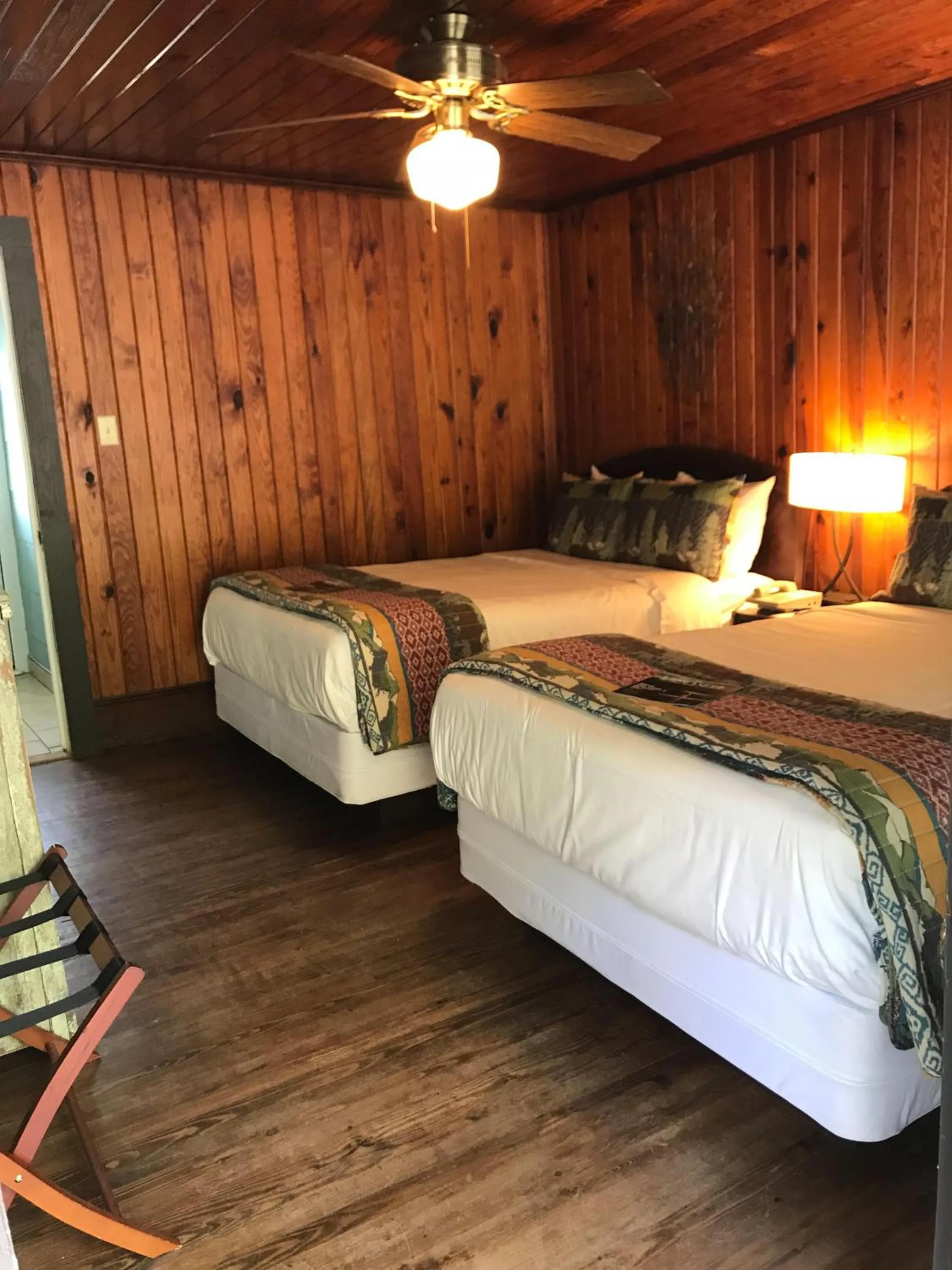 Bedroom, Bed in Riverside Lodge at Chimney Rock
