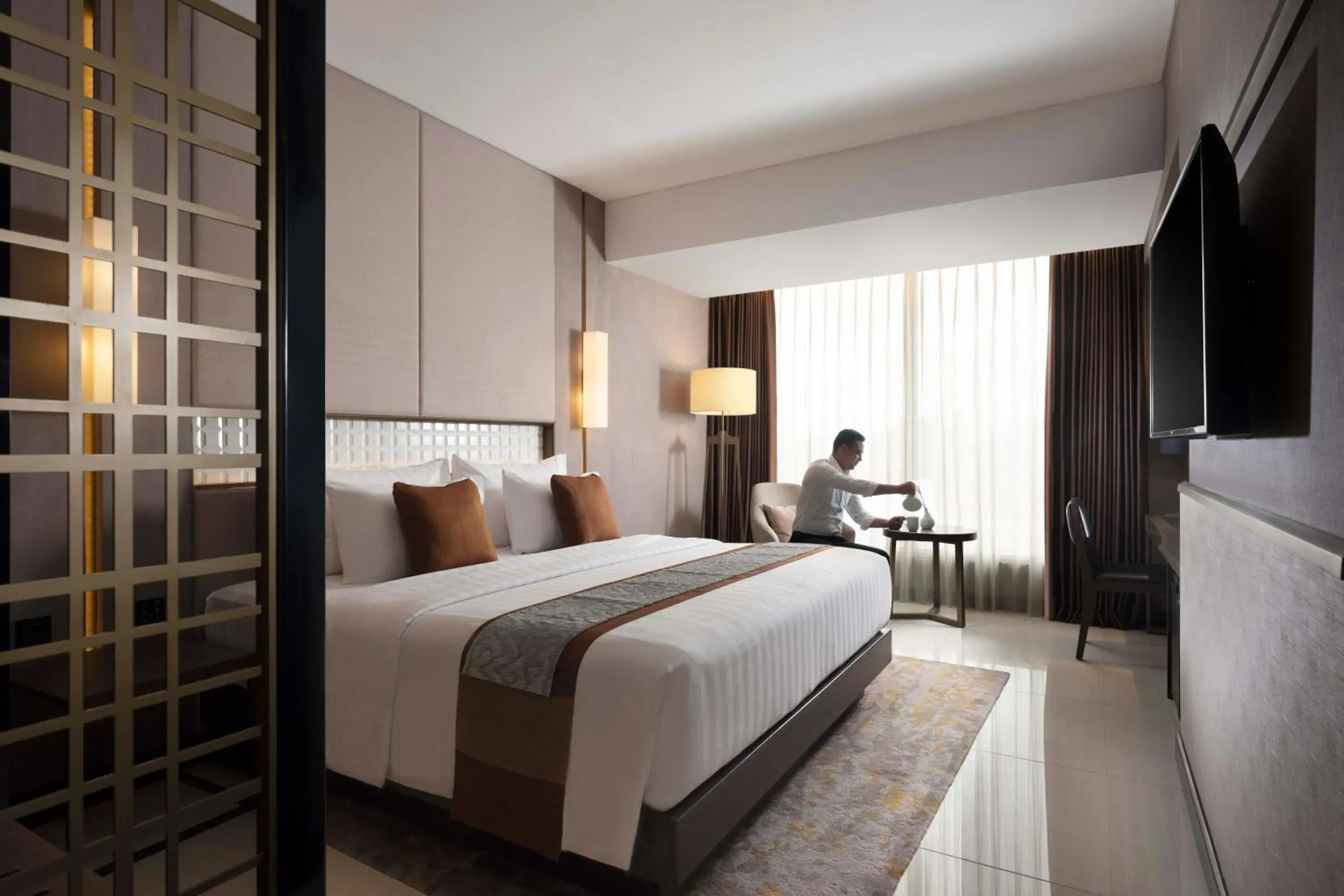 Bed in GRAMM HOTEL by Ambarrukmo Yogyakarta Bed in GRAMM HOTEL by Ambarrukmo Yogyakarta