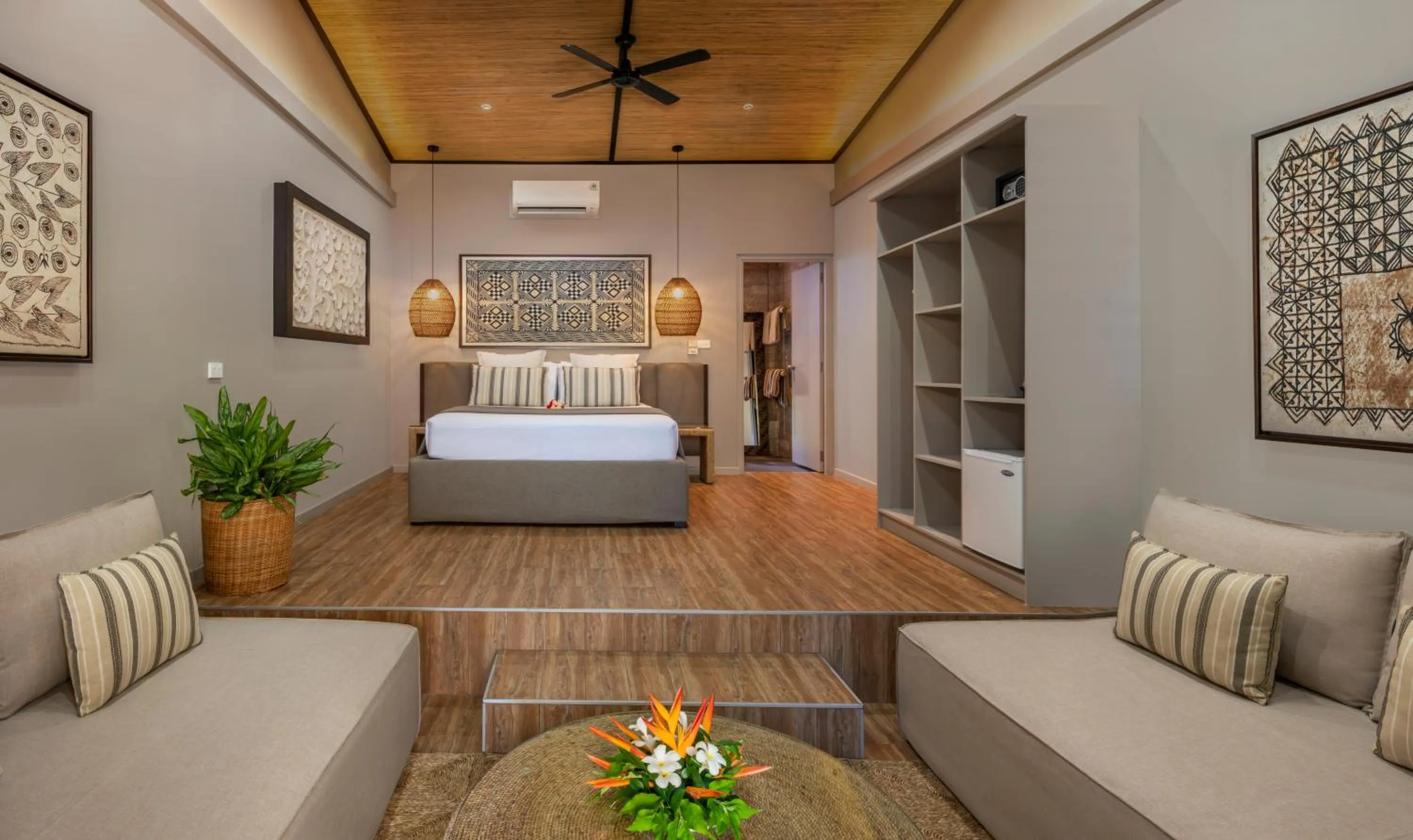 Bed in Mantaray Island Resort