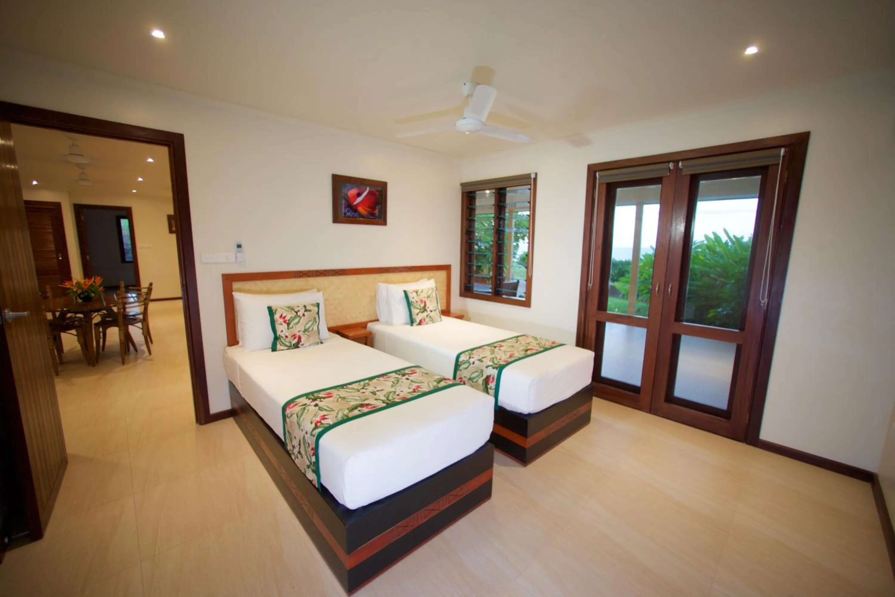 Bed in Volivoli Beach Resort