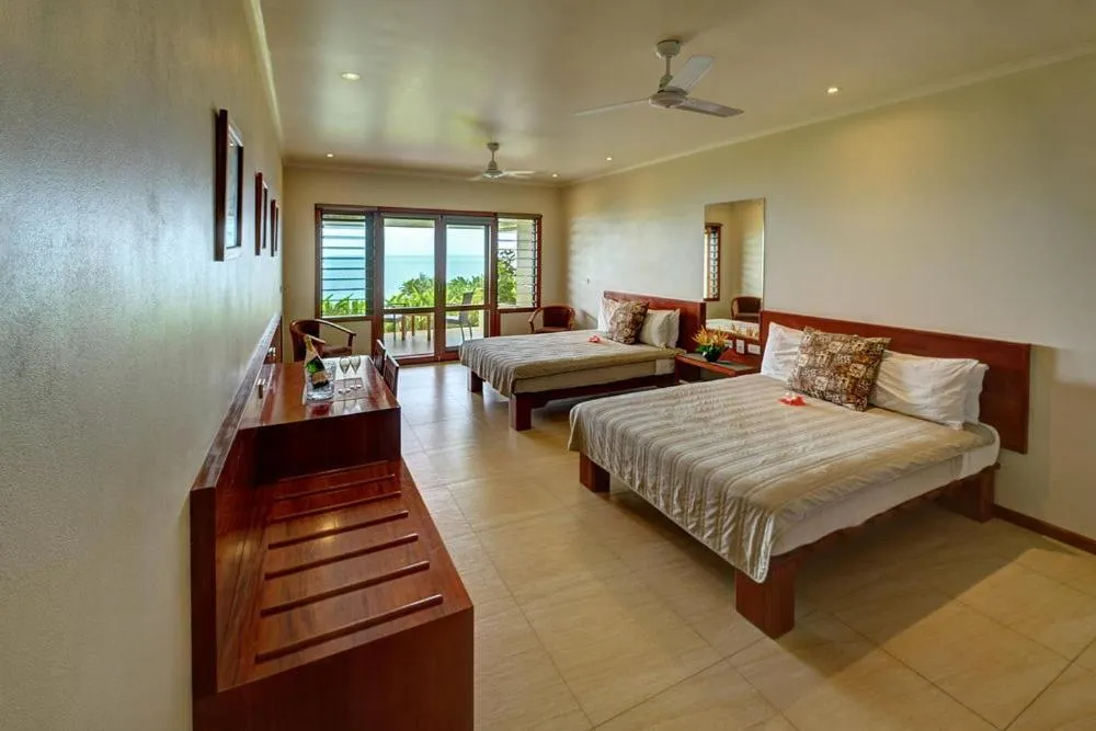 Bed in Volivoli Beach Resort