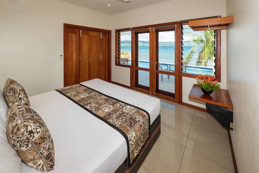 Bed in Volivoli Beach Resort