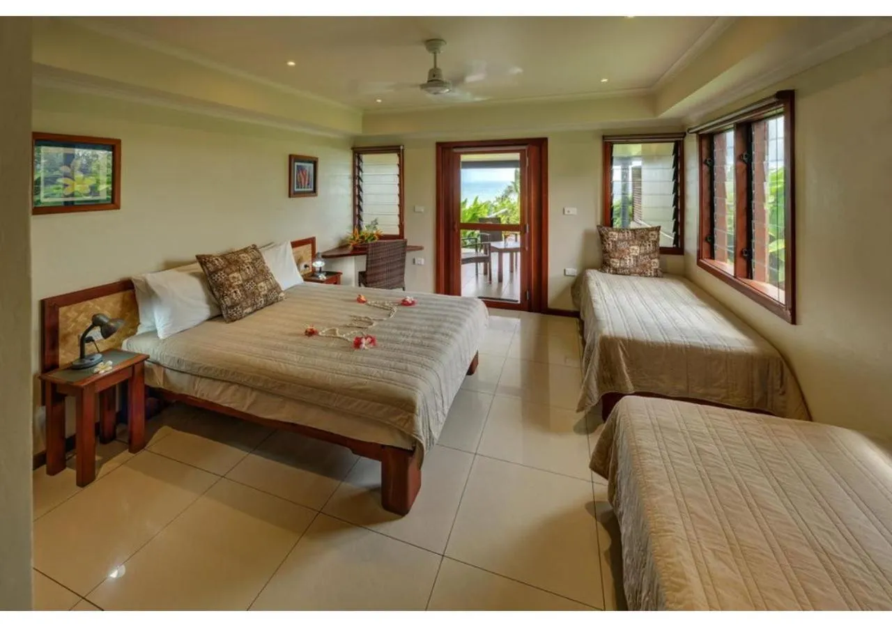 Bed in Volivoli Beach Resort