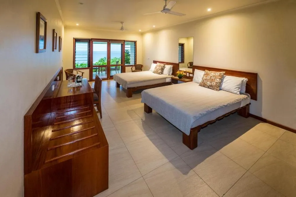 Bed in Volivoli Beach Resort