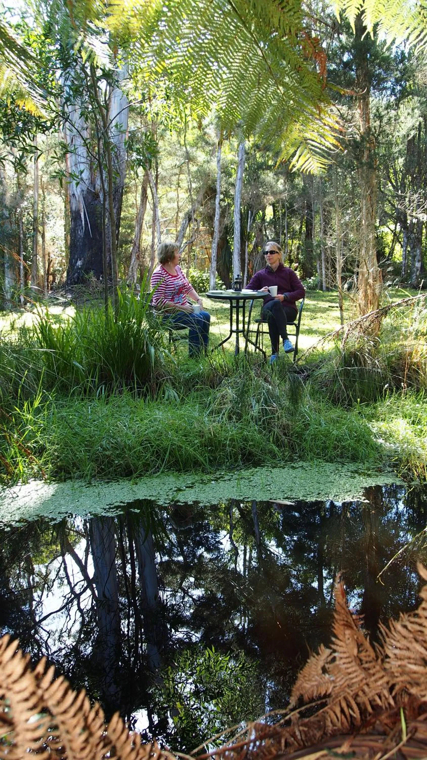Garden in Strahan Retreat Holiday Park