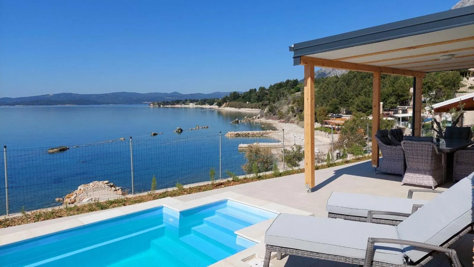 Pool view in Lavanda Mobile Homes & Villas