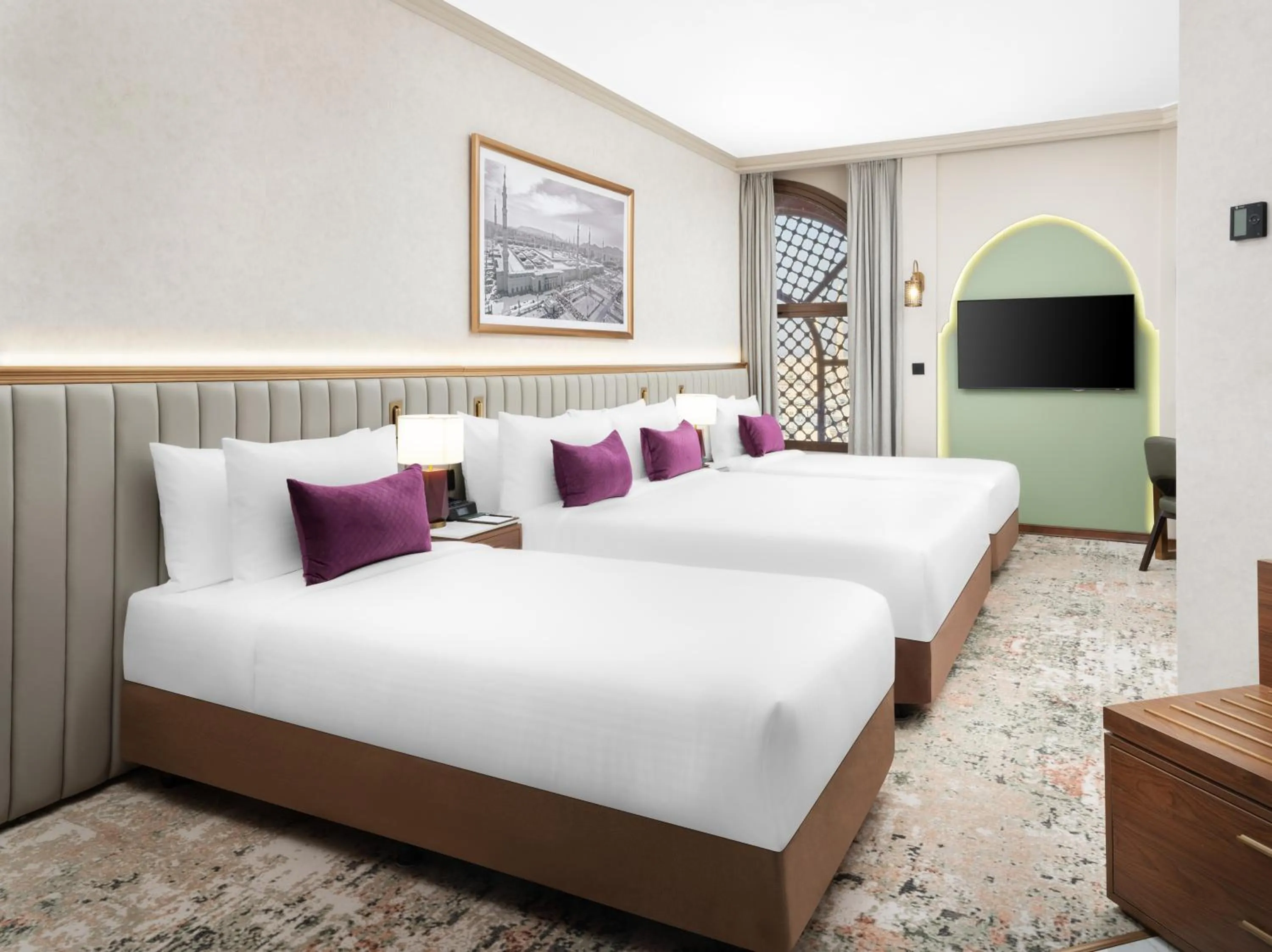 Bed in Elaf Taiba Hotel