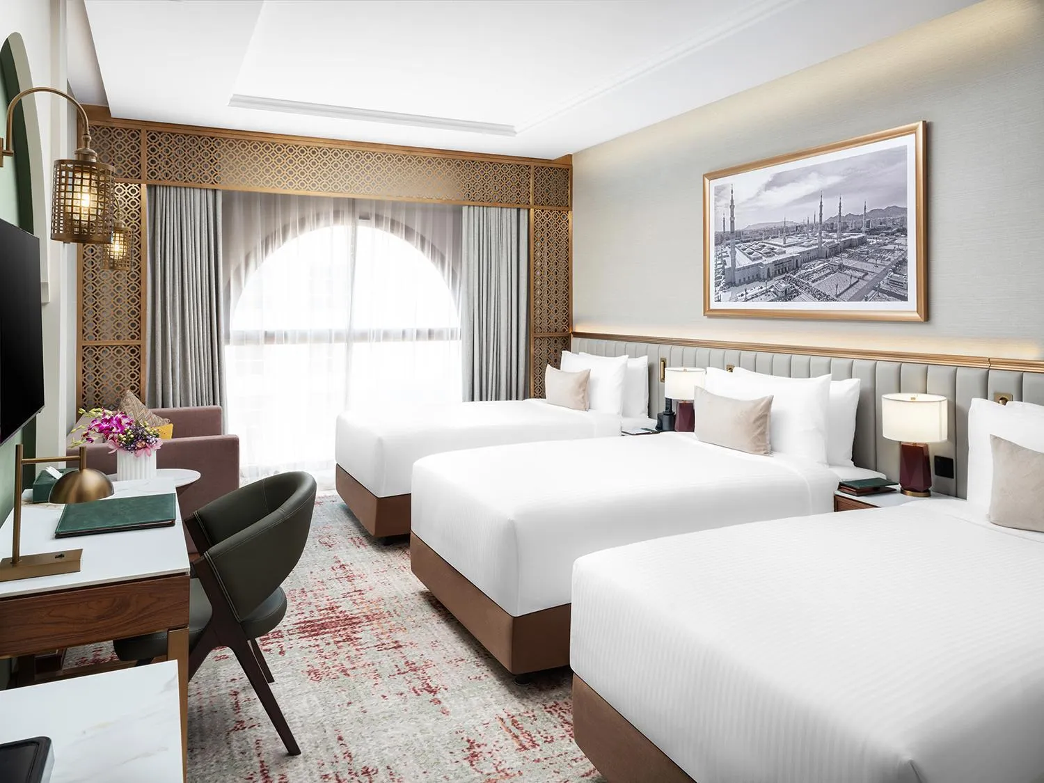 Bed in Elaf Taiba Hotel