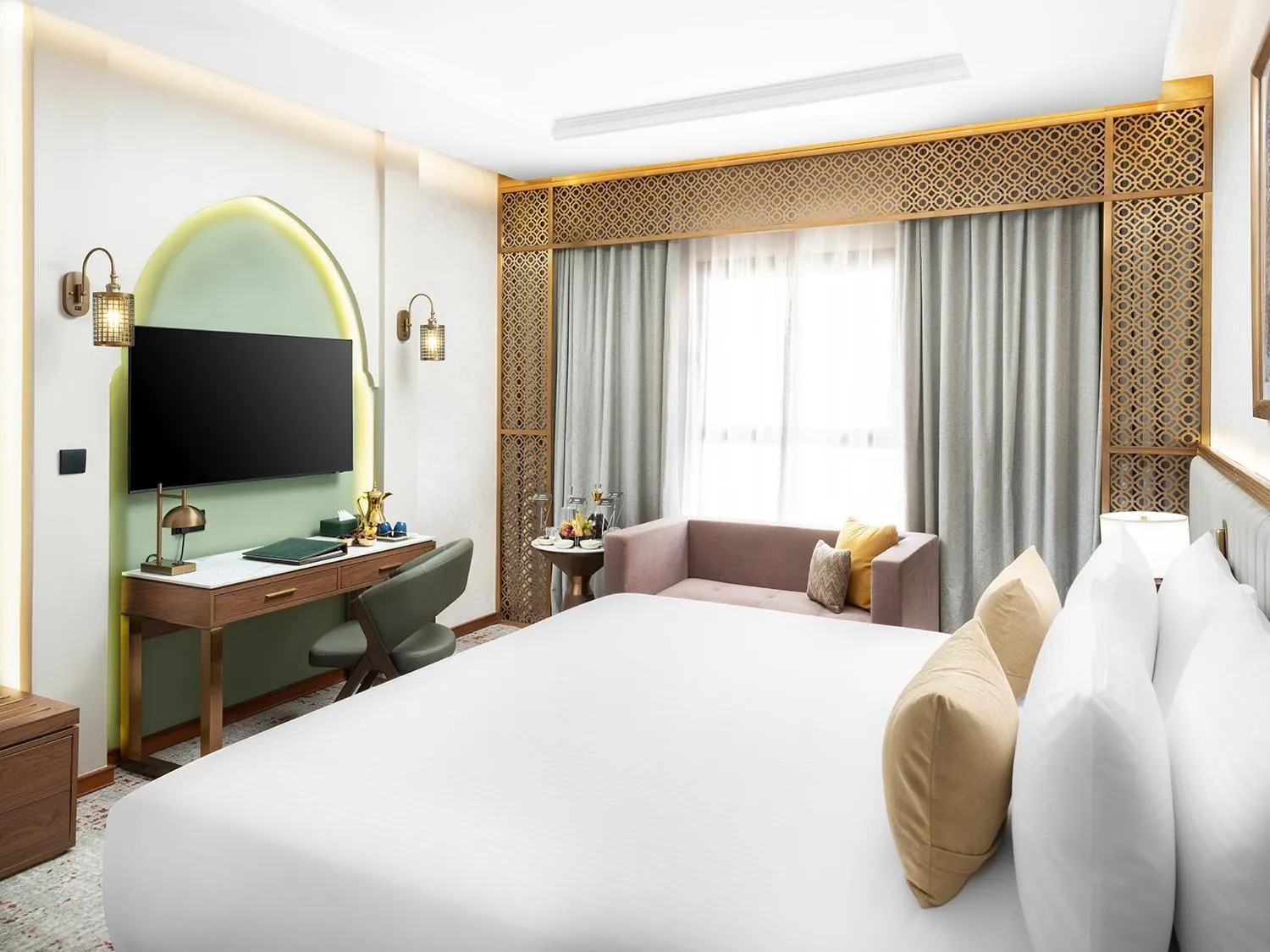 Bed in Elaf Taiba Hotel