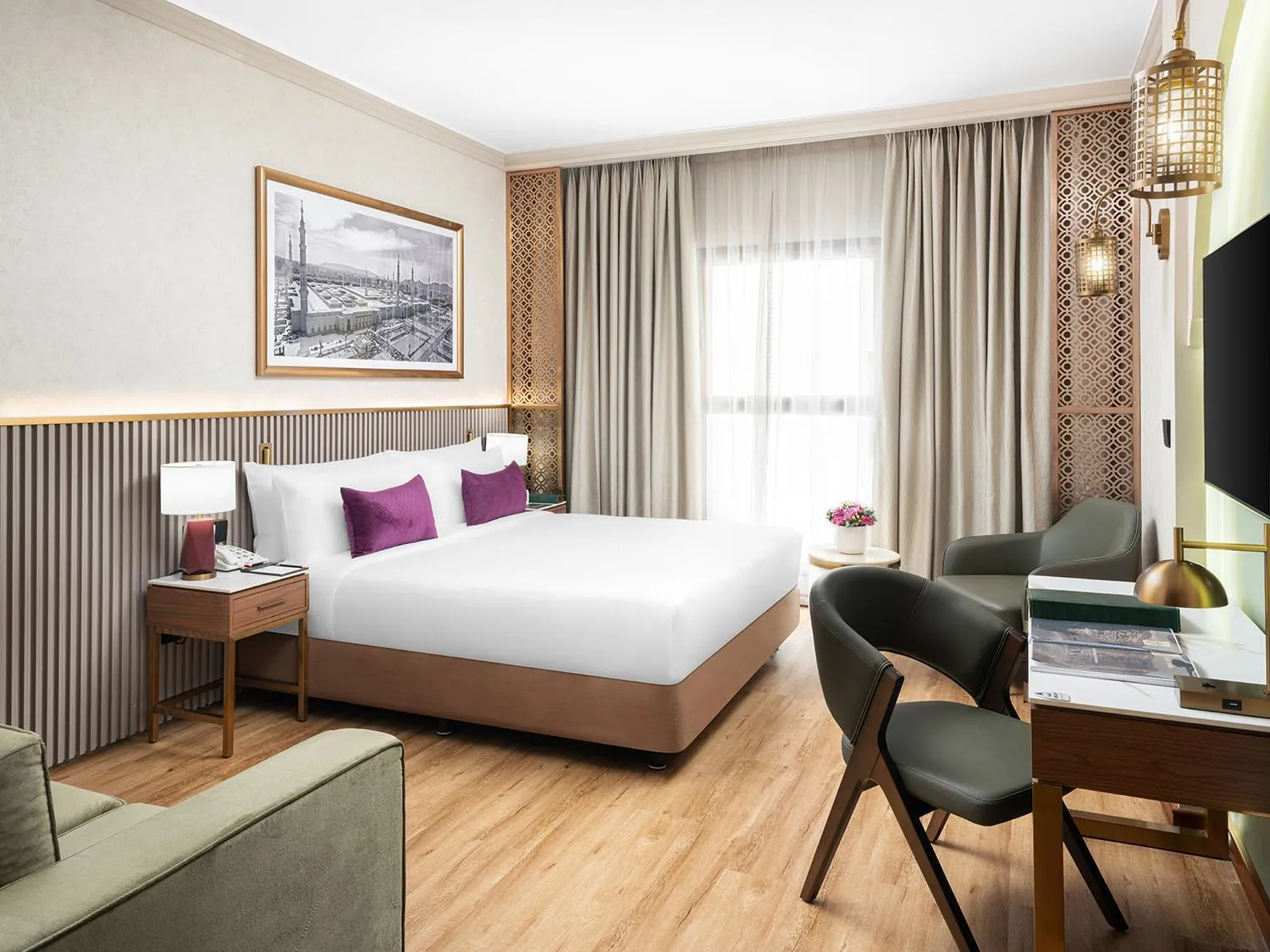 Bed in Elaf Taiba Hotel