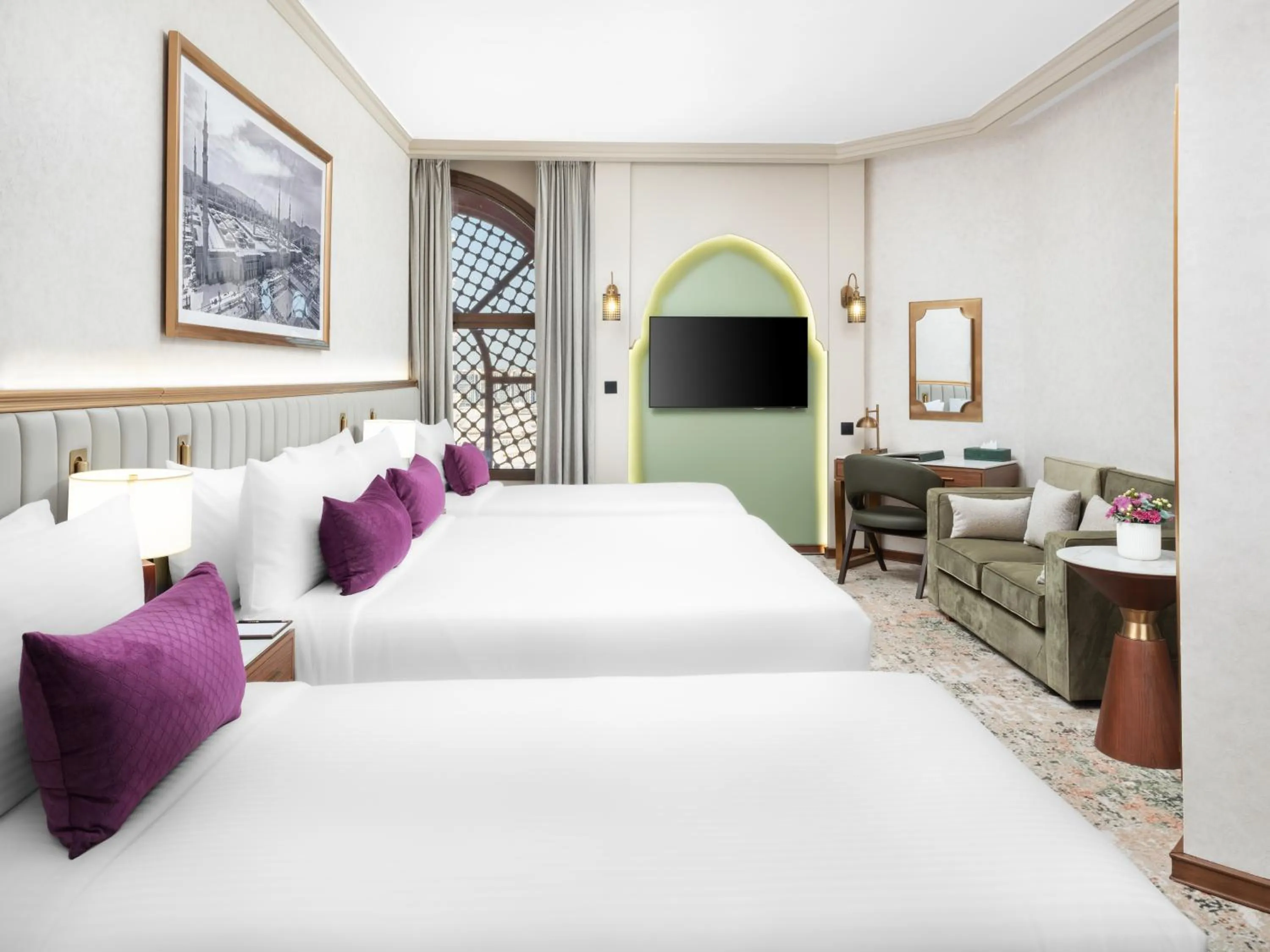 Bed in Elaf Taiba Hotel