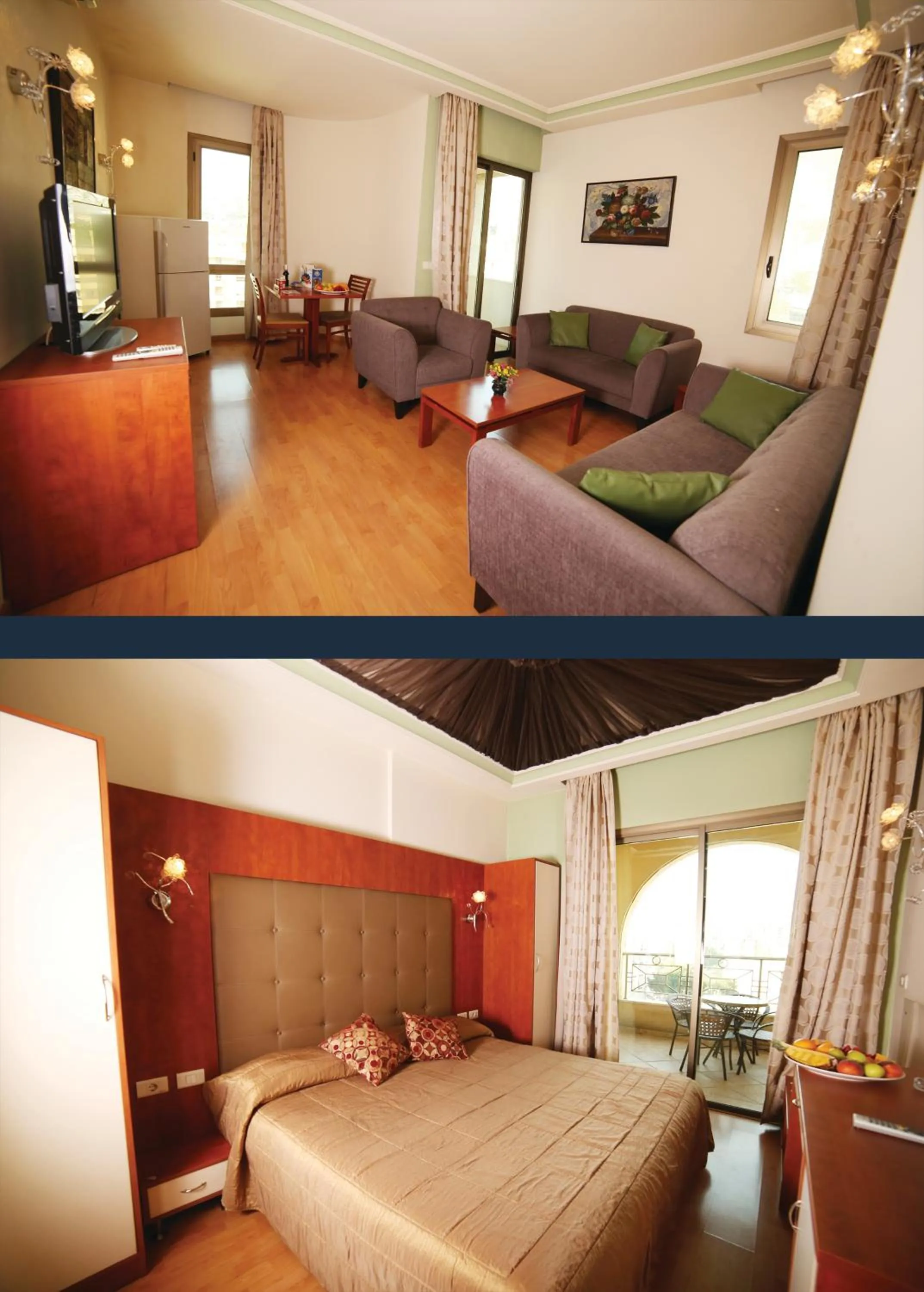 Living room, Bed in Princessa Hotel