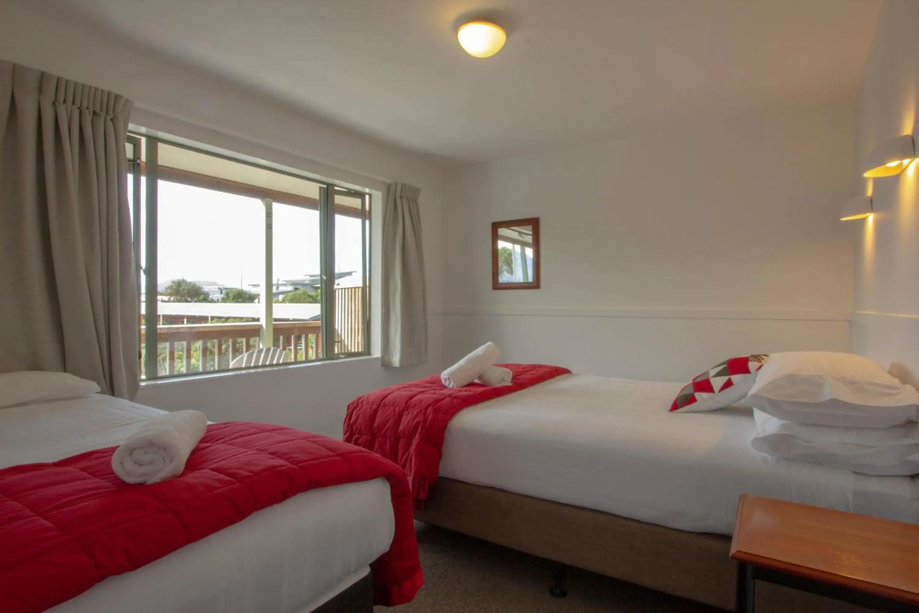 Bedroom, Bed in Alpine-Pacific Holiday Park Bedroom, Bed in Alpine-Pacific Holiday Park