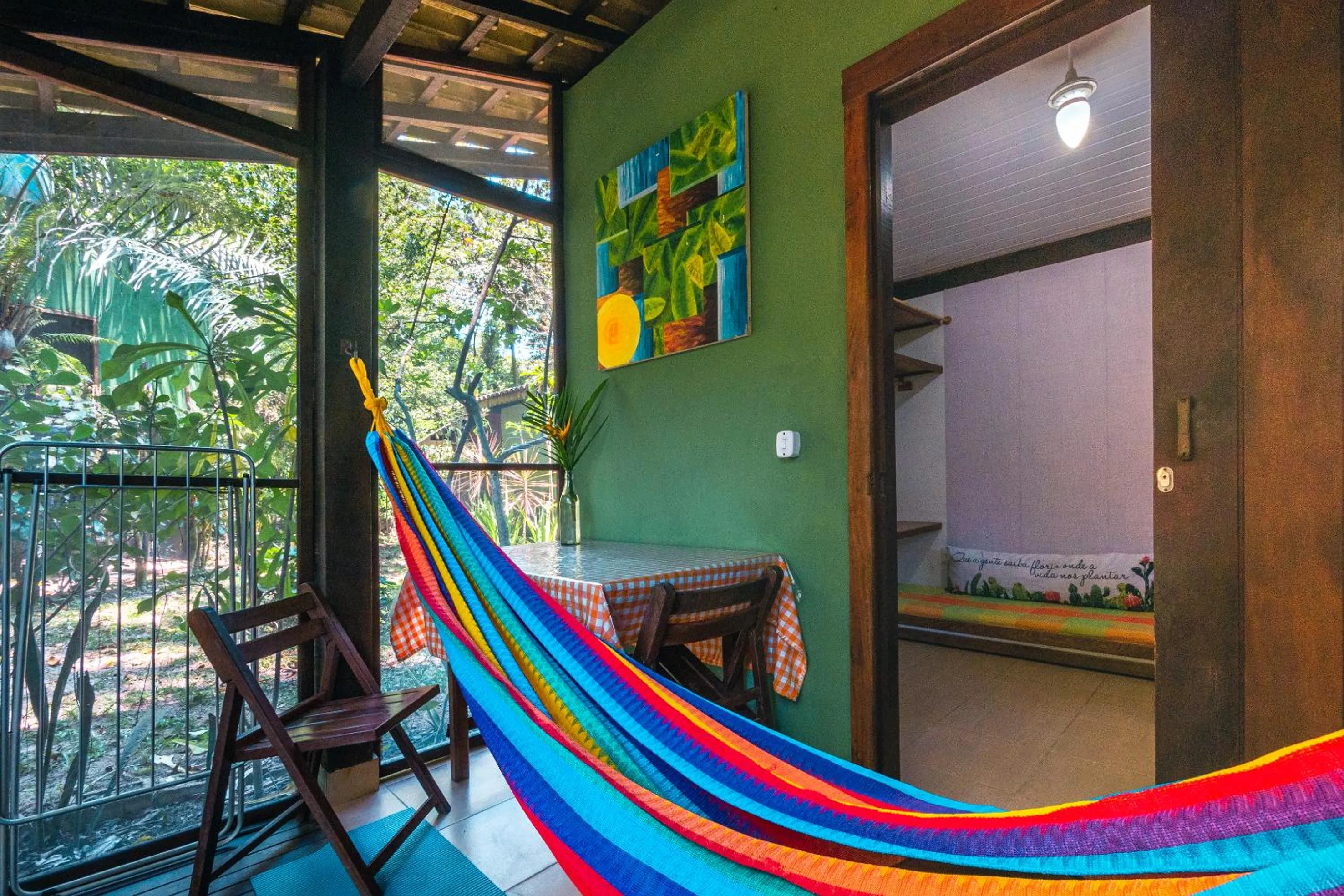 Patio in Recanto dos Pássaros Zen Apartamentos em meio de Natureza