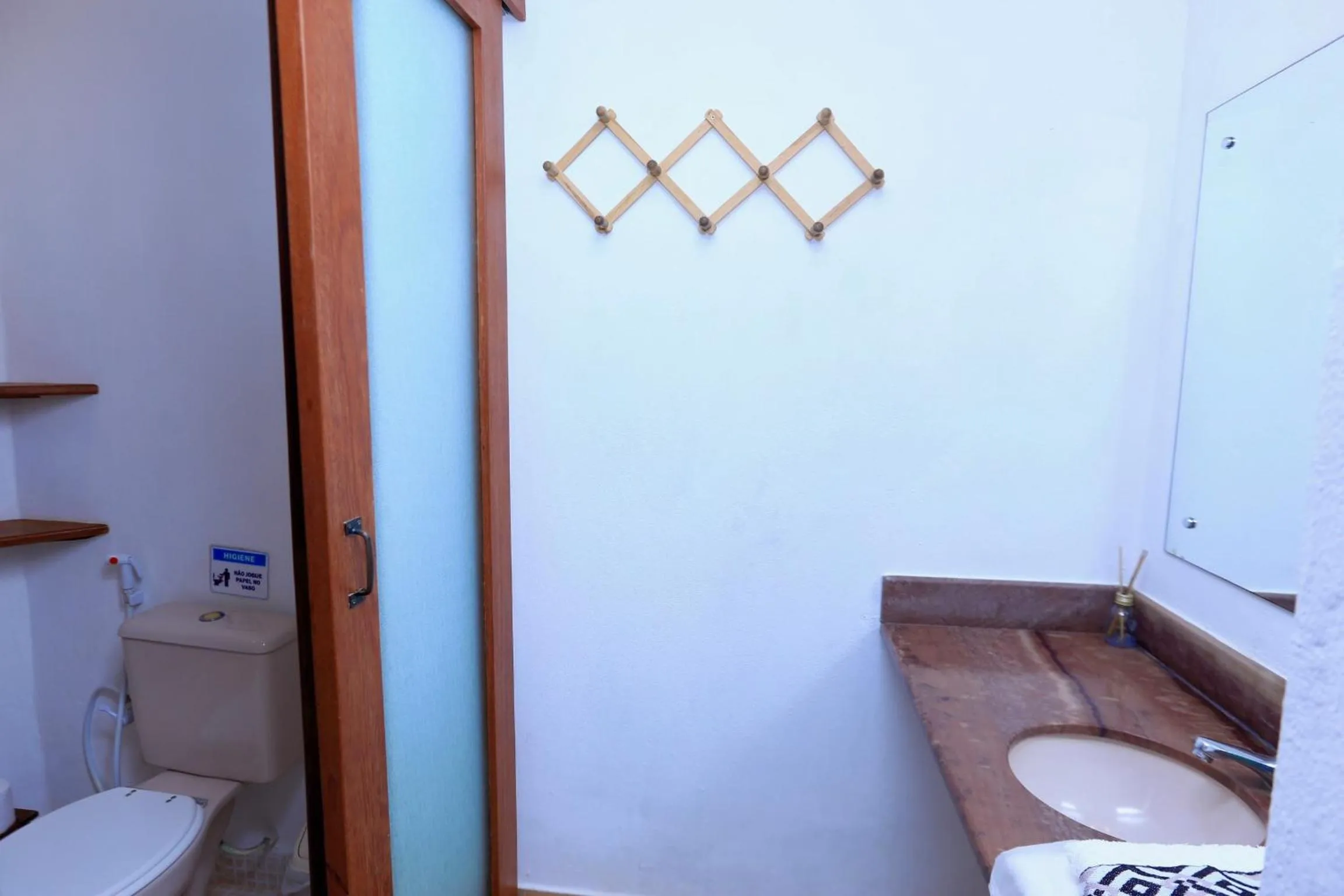 Bathroom in Recanto dos Pássaros Zen Apartamentos em meio de Natureza