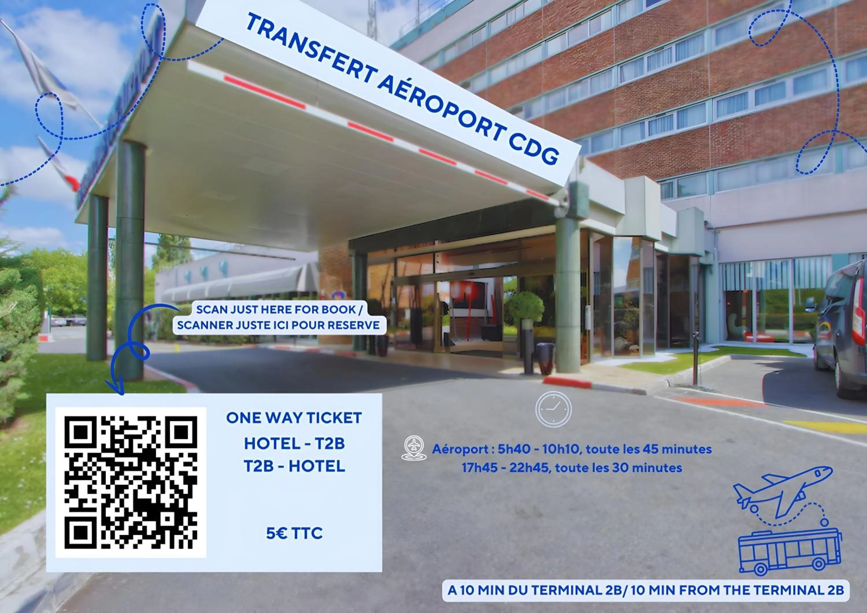 Property building in Hotel Inn Paris CDG Airport